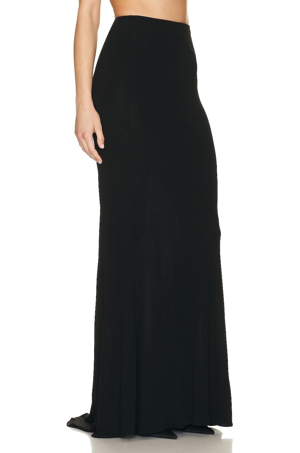 Saint Laurent Paris o1y0126 Maxi Skirt in Black Size 32" / US 10 / IT 46 - 2 Thumbnail