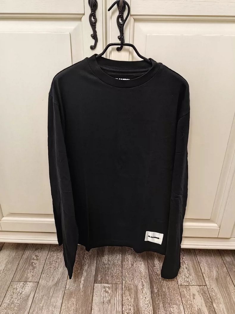 Jil Sander Jil Sander black long sleeve T-shirt Size S / US 4 / IT 40 - 1 Thumbnail