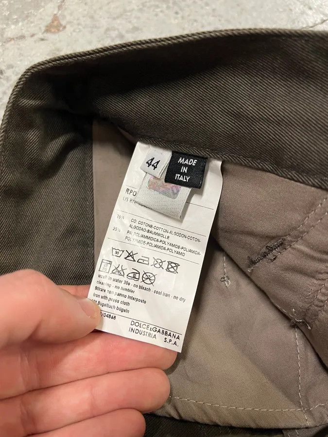 Dolce & Gabbana AW2008 Dolce & Gabbana Hybrid Khaki Nylon Cargo Pants Size US 32 / EU 48 - 10 Thumbnail