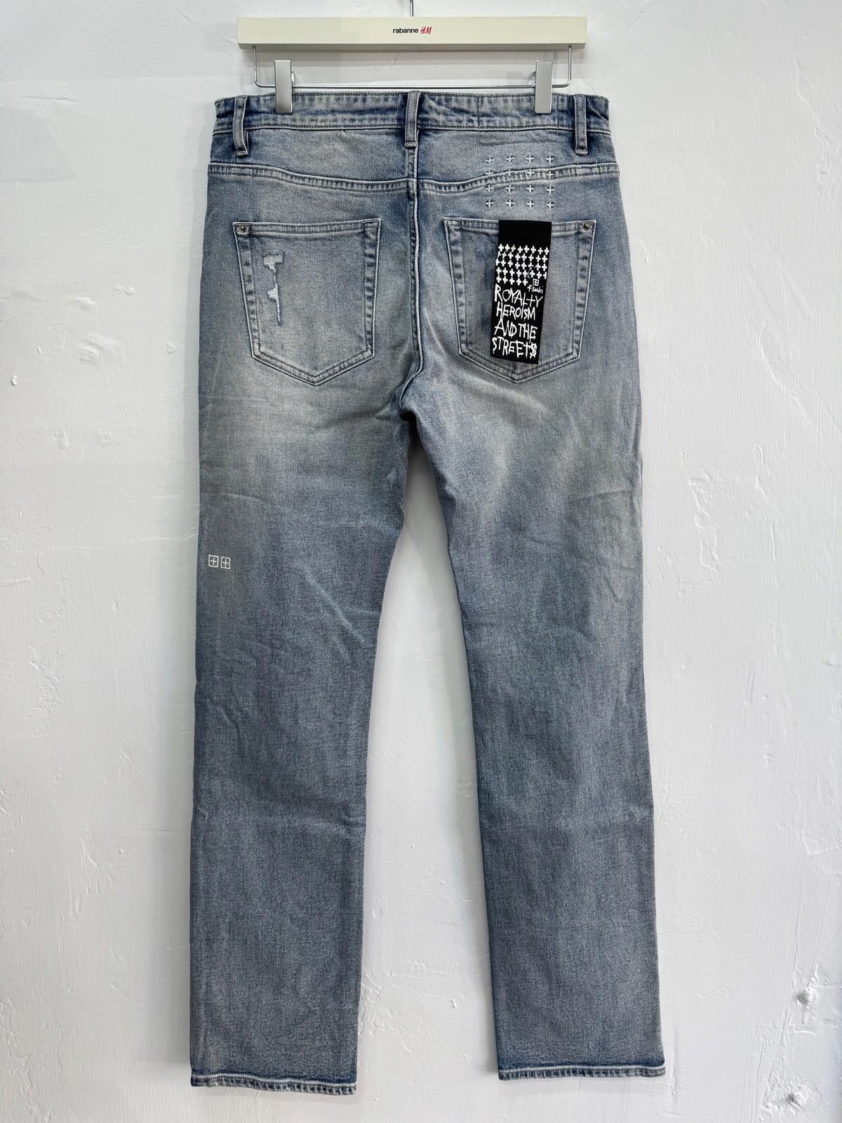 Ksubi new Ksubi mens denim jeans light blue trashed 32 Size US 32 / EU 48 - 5 Thumbnail