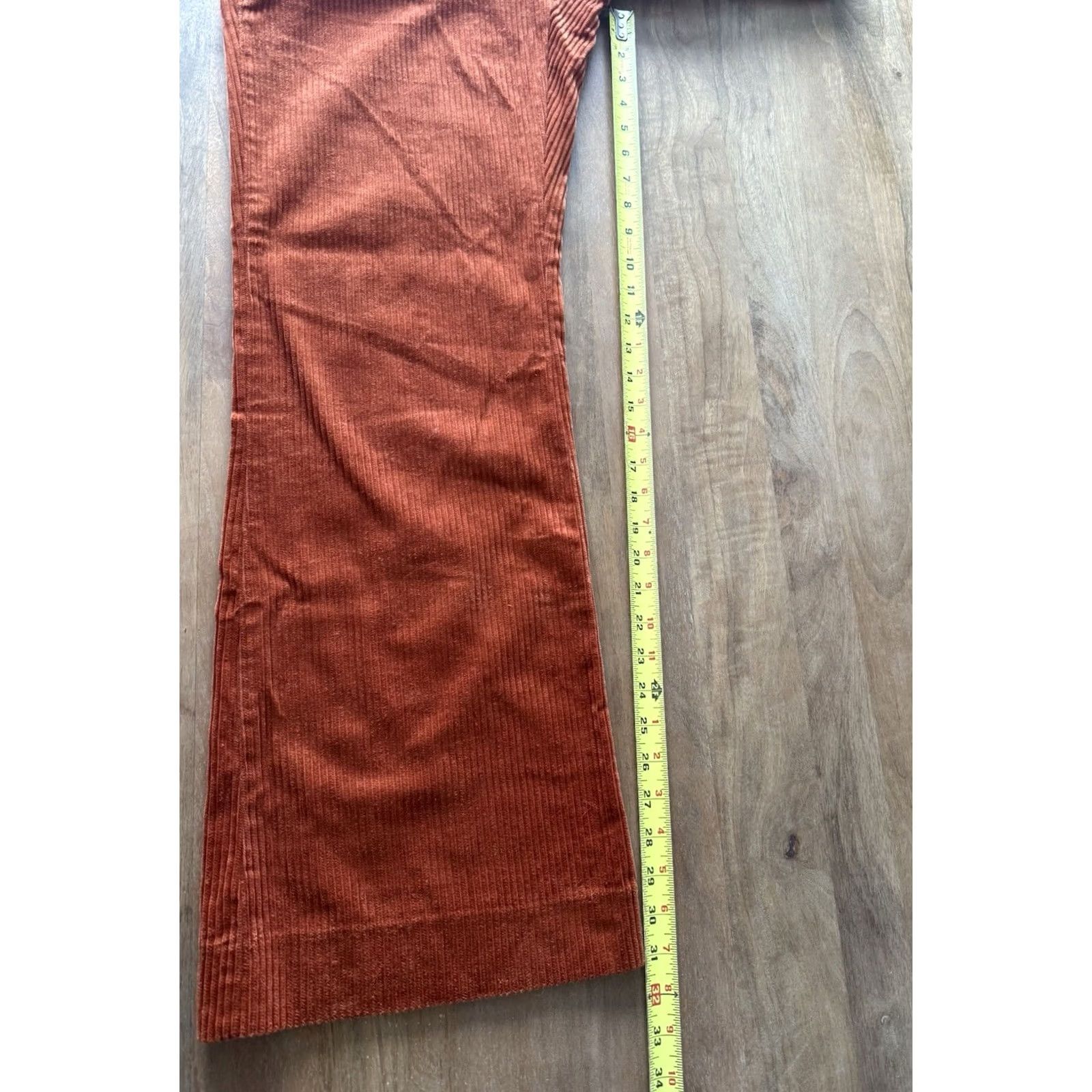 Banana Republic Banana Republic High Rise Corduroy Bootcut Pants Womens 8 Orange Regular 32x31 Jeans Size 30" / US 8 / IT 44 - 7 Thumbnail