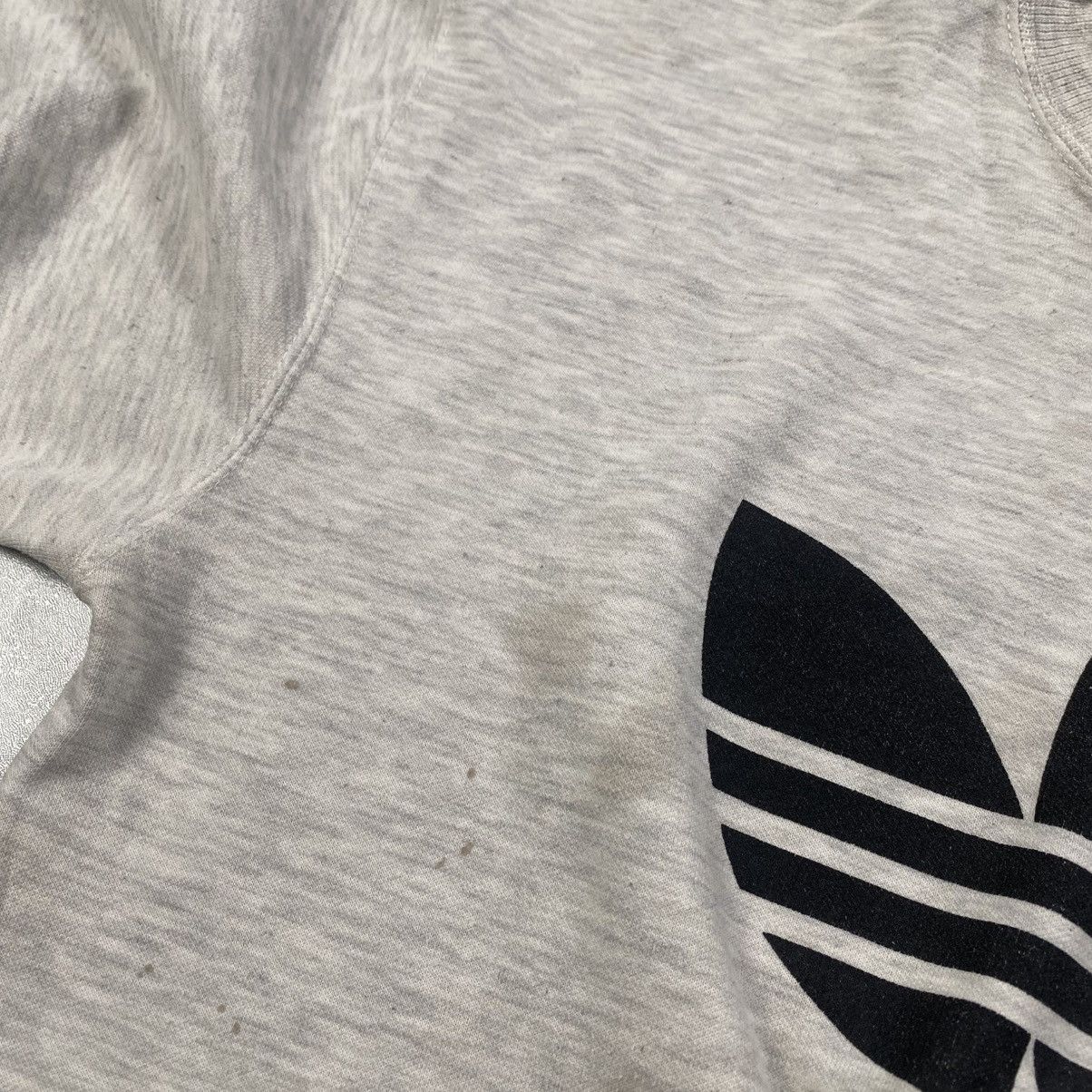 Adidas Vintage 90s Adidas Trefoil Distressed Crewneck Size US M / EU 48-50 / 2 - 5 Thumbnail