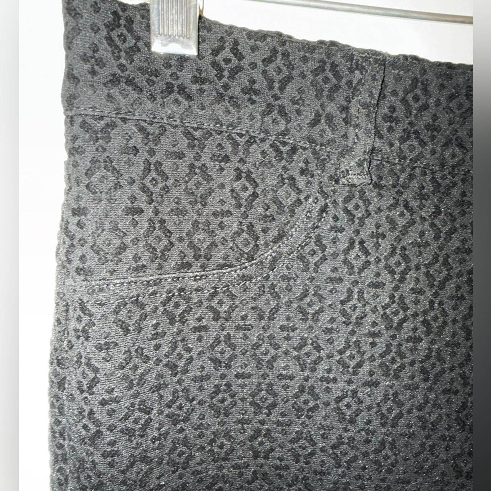 Other One Sone black textured jacquard ankle leggings SZ M Size 32" / US 10 / IT 46 - 3 Thumbnail
