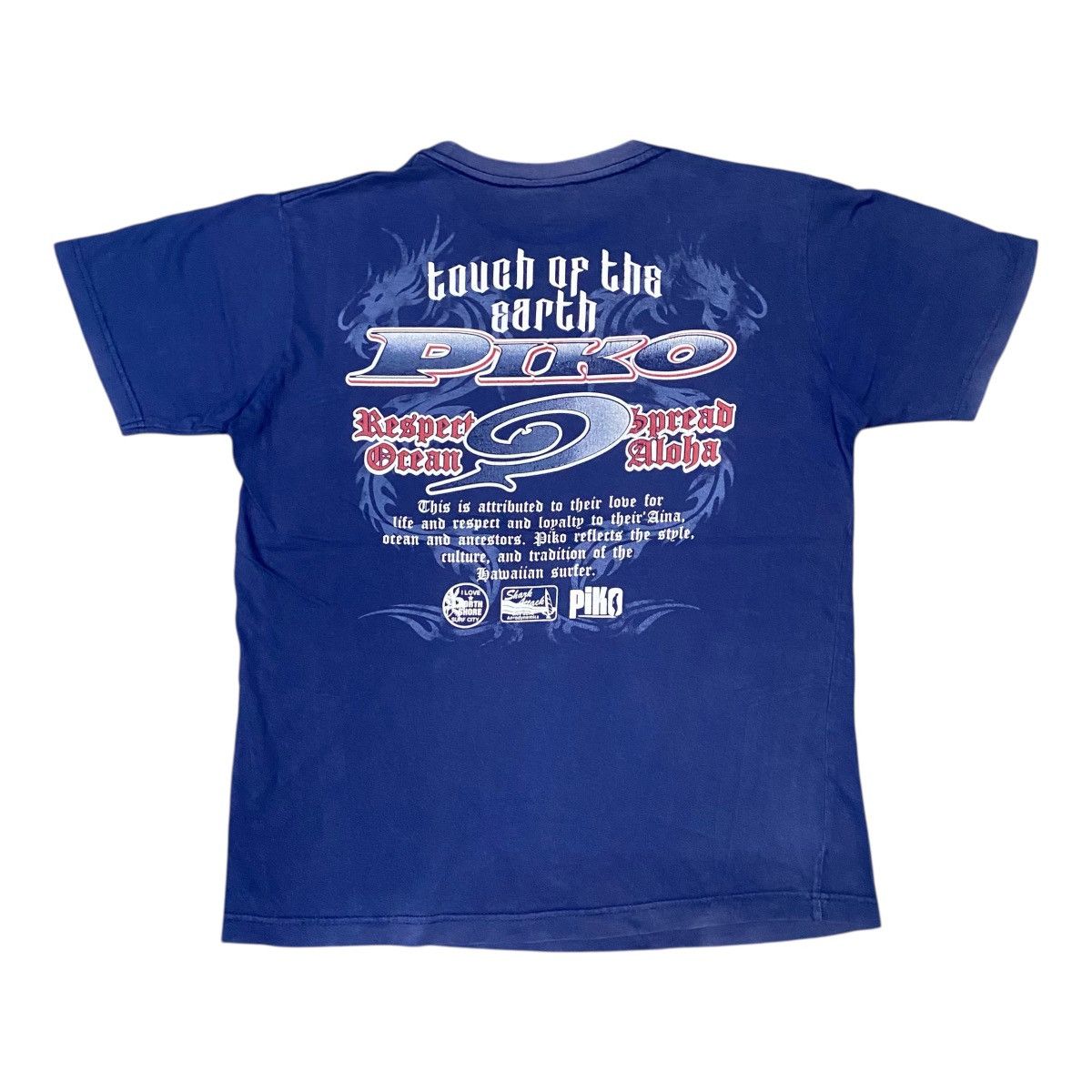 Vintage Vintage Hawaii PIKO Touch of The Earth Surfing T Shirt Size US M / EU 48-50 / 2 - 2 Thumbnail
