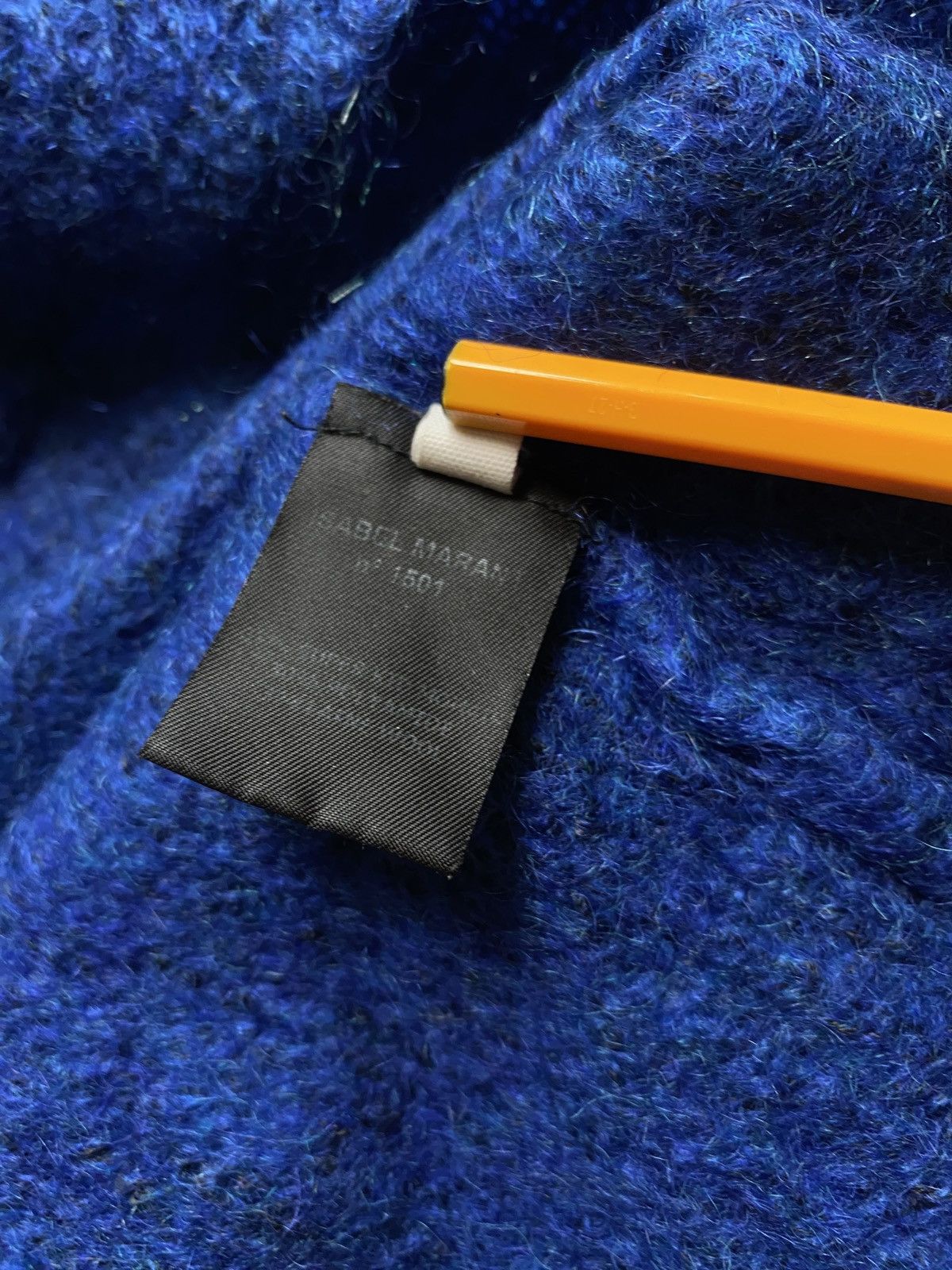 Designer Blue super kid moher sweater luxury premium brand crop Size S / US 4 / IT 40 - 4 Thumbnail