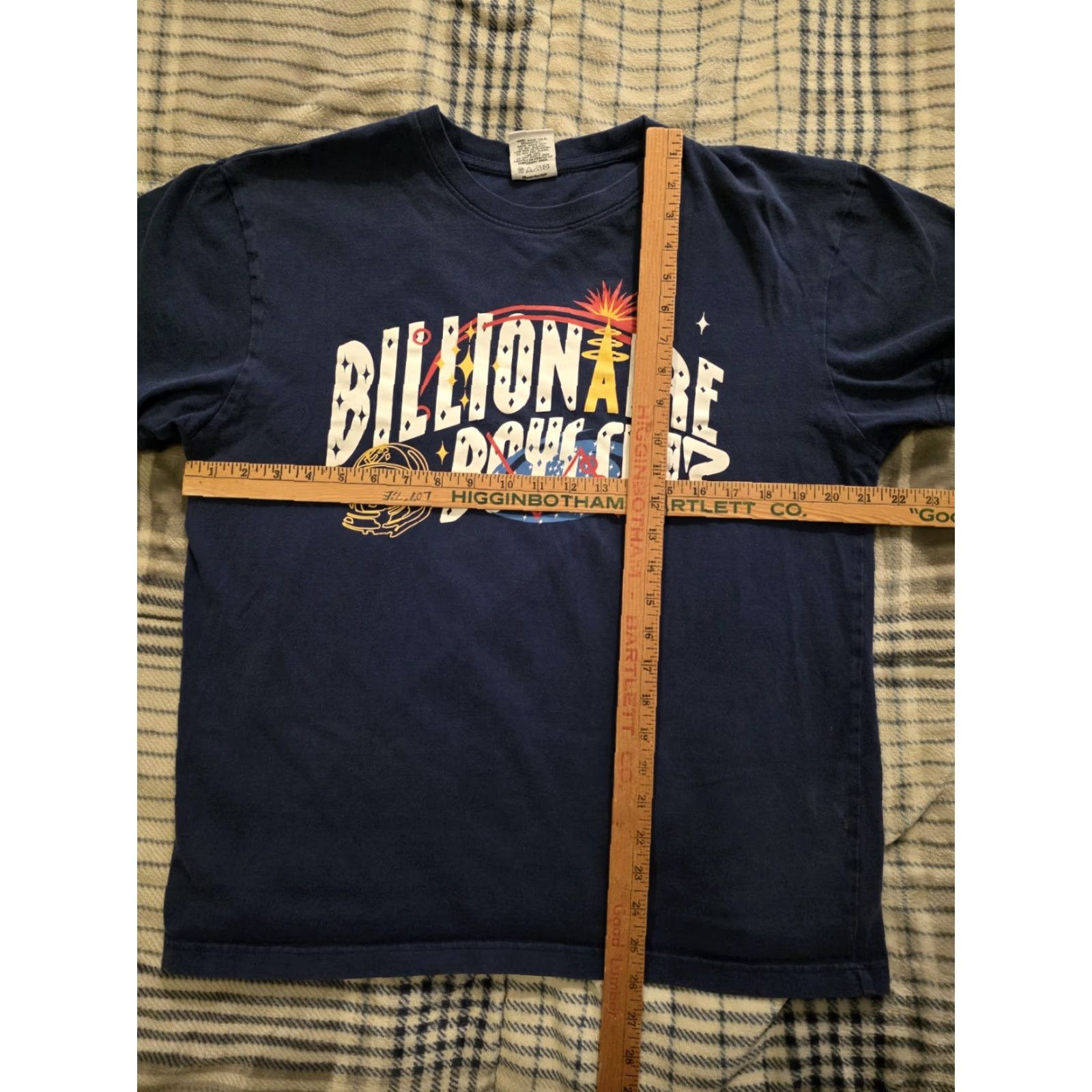 Billionaire Boys Club VINTAGE Billionaire Boys Club Graphic Print T Shirt Navy Blue Men's Size Large Size US L / EU 52-54 / 3 - 7 Thumbnail