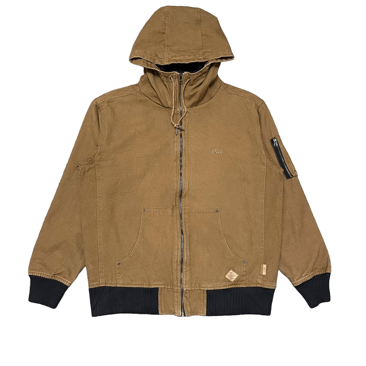 Japanese Brand Vintage Ill's Canvas Hooded Jacket Camo Linning Size US XL / EU 56 / 4 - 2 Thumbnail
