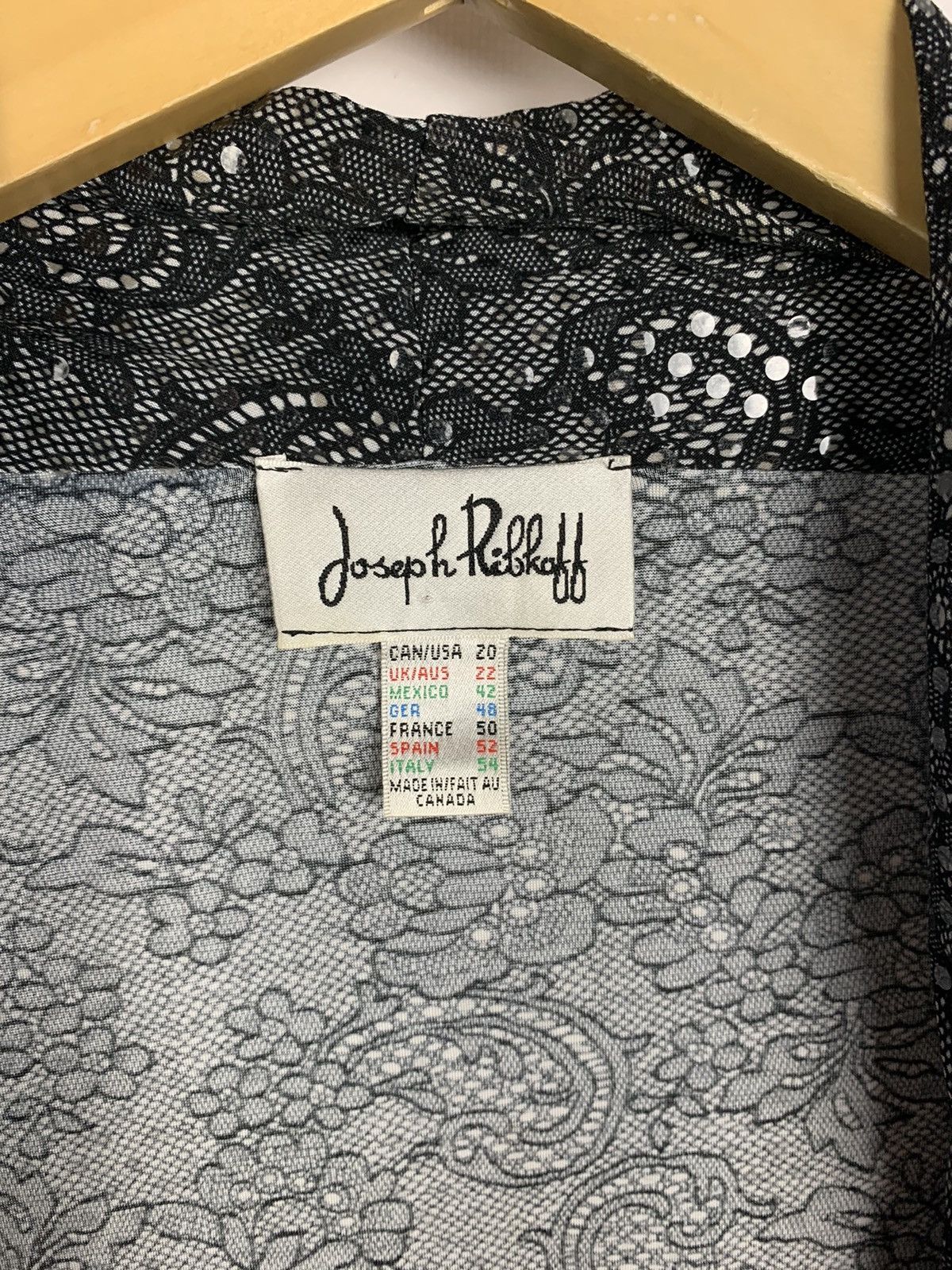 Joseph Ribkoff Joseph Ribkoff Rhinestone Snake Style Top Long Sleeve Sz 20 Size 3XL / US 20-22 - 8 Thumbnail