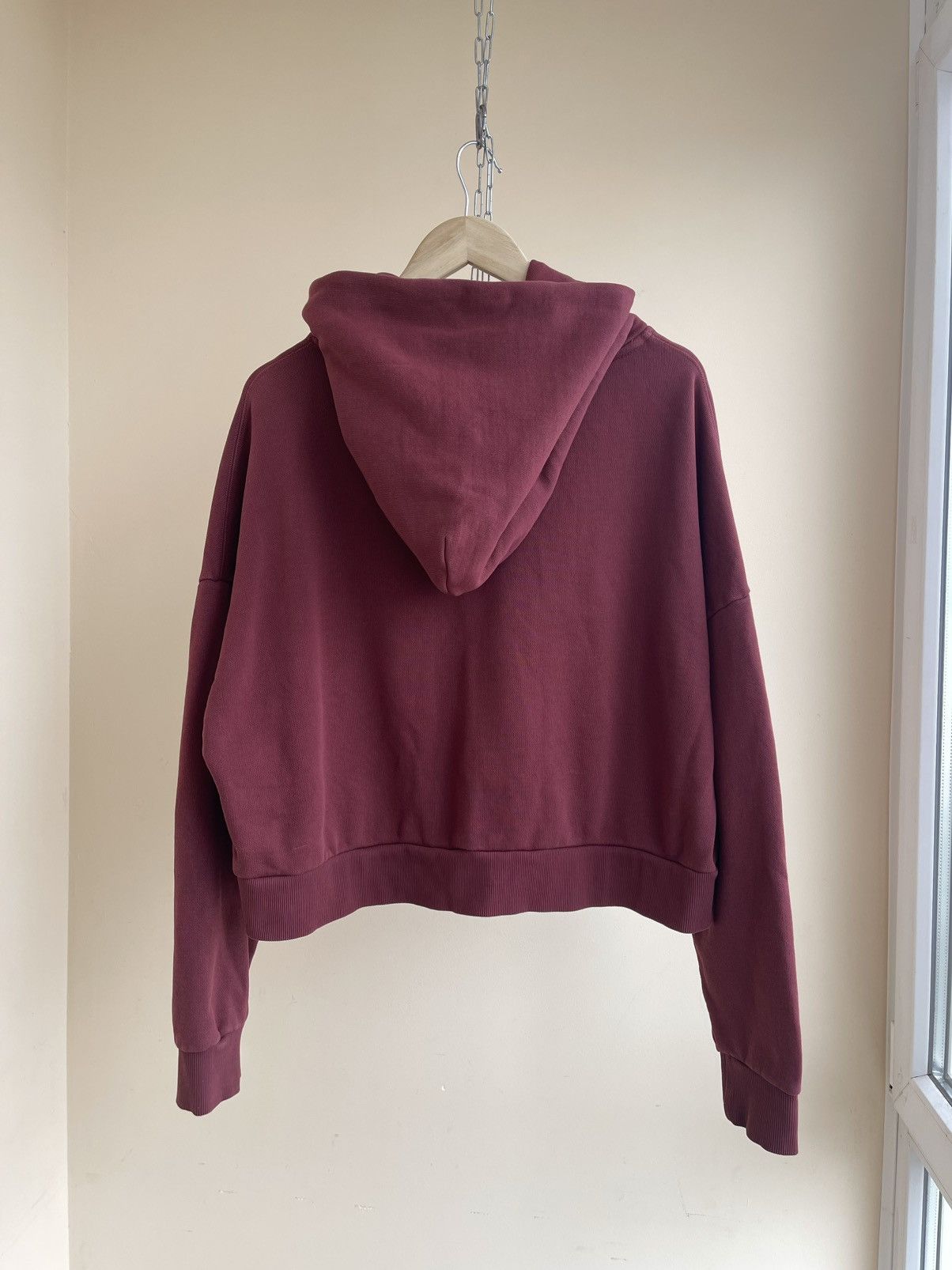 Entire Studios Cropped Oversized Boxy Washed Heavy Sweat Pullover Hoodie Size US XXS / EU 40 - 2 Thumbnail