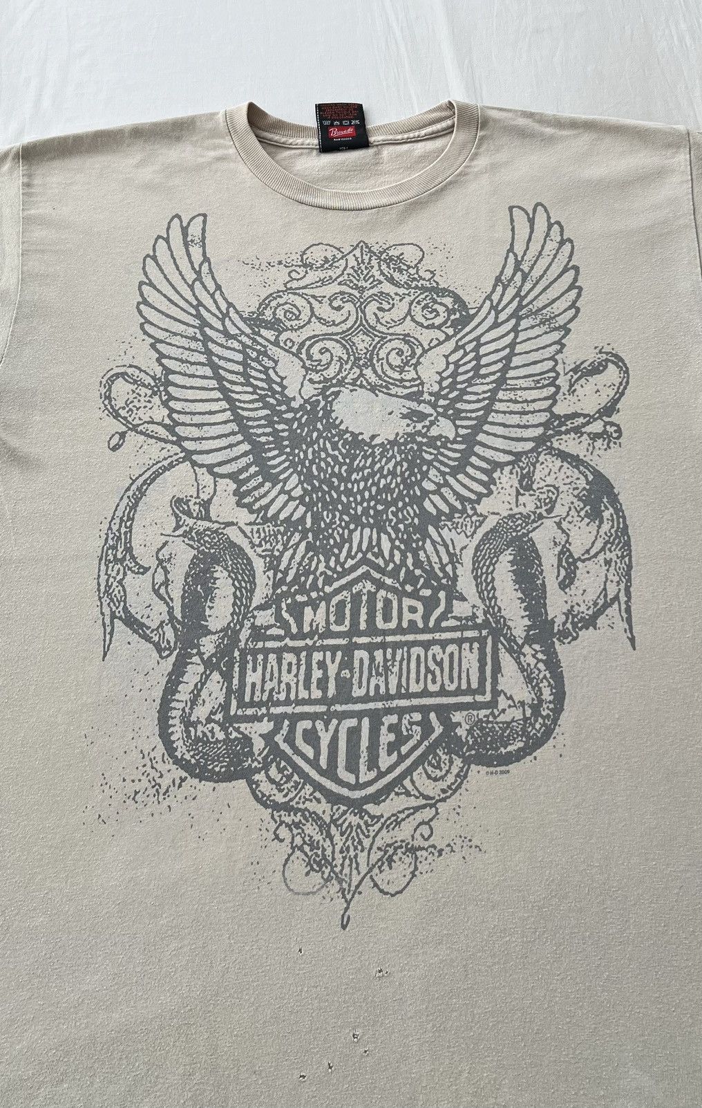 Harley Davidson Vintage 2009 Harley Davidson Eagle Snake JamesTown T-shirt Size US M / EU 48-50 / 2 - 3 Thumbnail