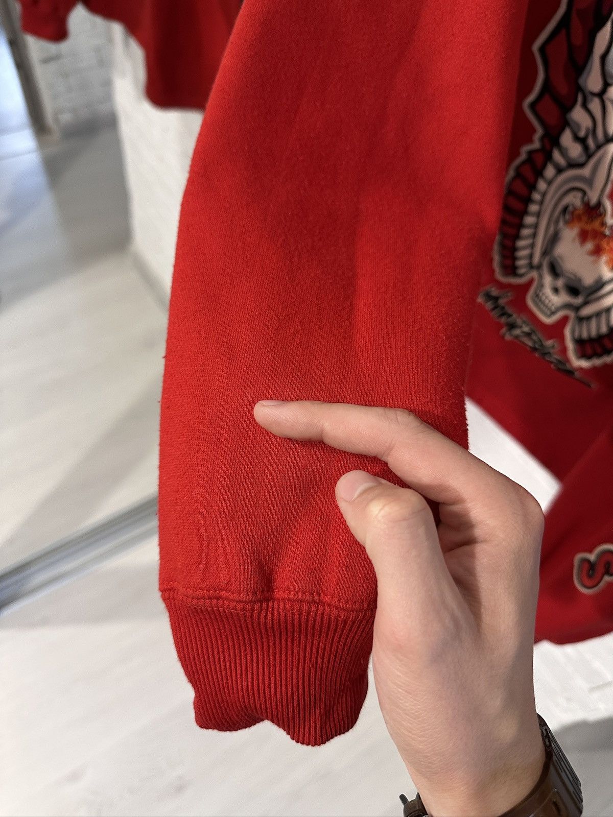 Other Vintage Johnny Blaze Warriors Sweatshirt XL Red Rare 90s Size US XL / EU 56 / 4 - 14 Thumbnail
