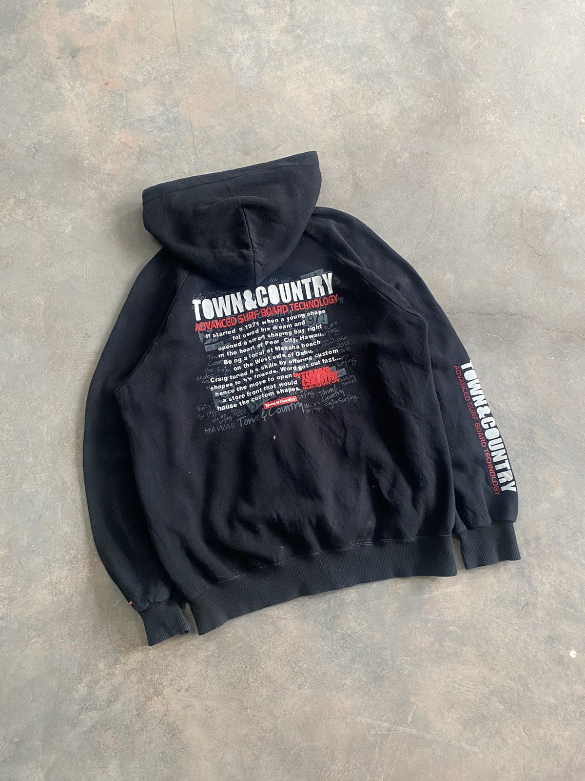 JNCO × Vintage T&C Surf Hip Hop Zipper Hoodie Poem Size US M / EU 48-50 / 2 - 9 Thumbnail