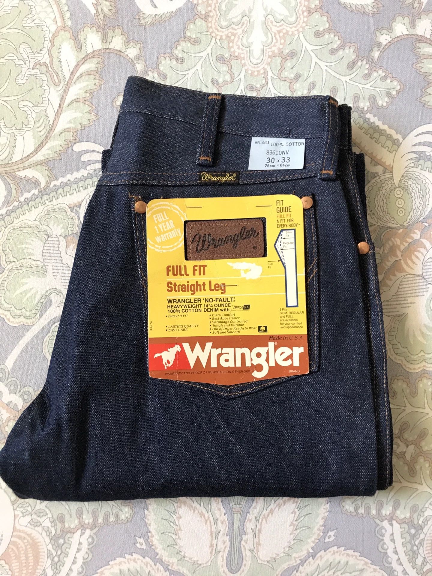 Wrangler 80s Wrangler 83610 Raw Denim Jeans Size US 30 / EU 46 - 1 Thumbnail