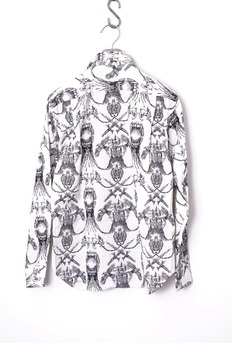 comme des garcons Dark Gothic printed shirt 2503-Nextarrow