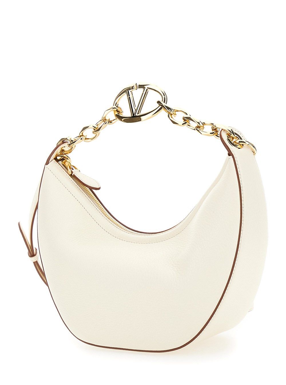 Valentino o1s22i1n0924 Size: OS / Small Vlogo Moon Hobo Bag in White Size ONE SIZE - 2 Thumbnail