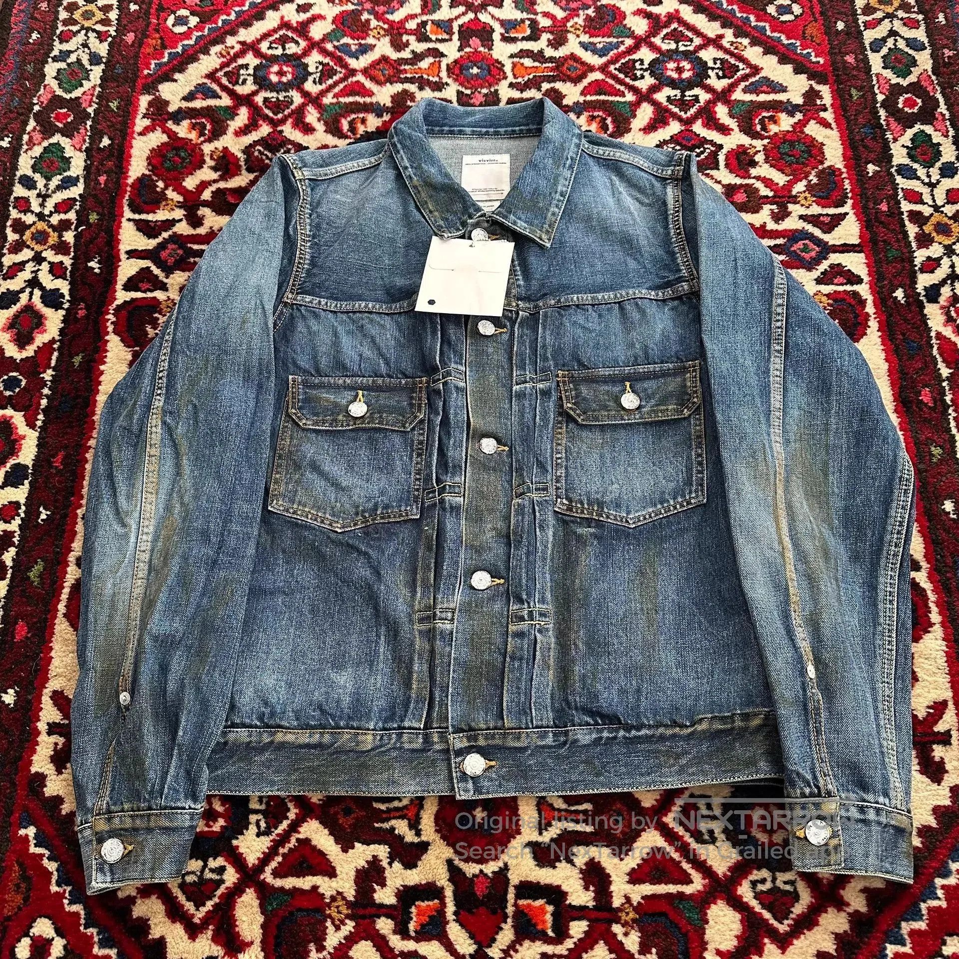 Visvim Blue Denim Jacket with Button Front and Pockets. Size US L / EU 52-54 / 3 - 2 Thumbnail