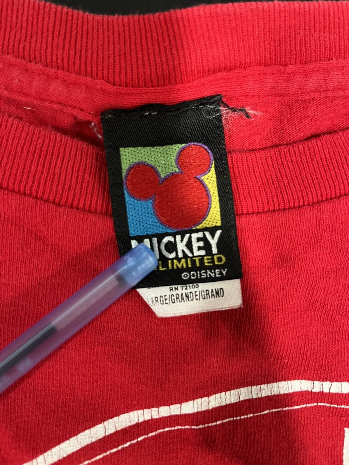 Disney × Vintage 90s Mickey Mouse Disney shirt Size US L / EU 52-54 / 3 - 4 Thumbnail