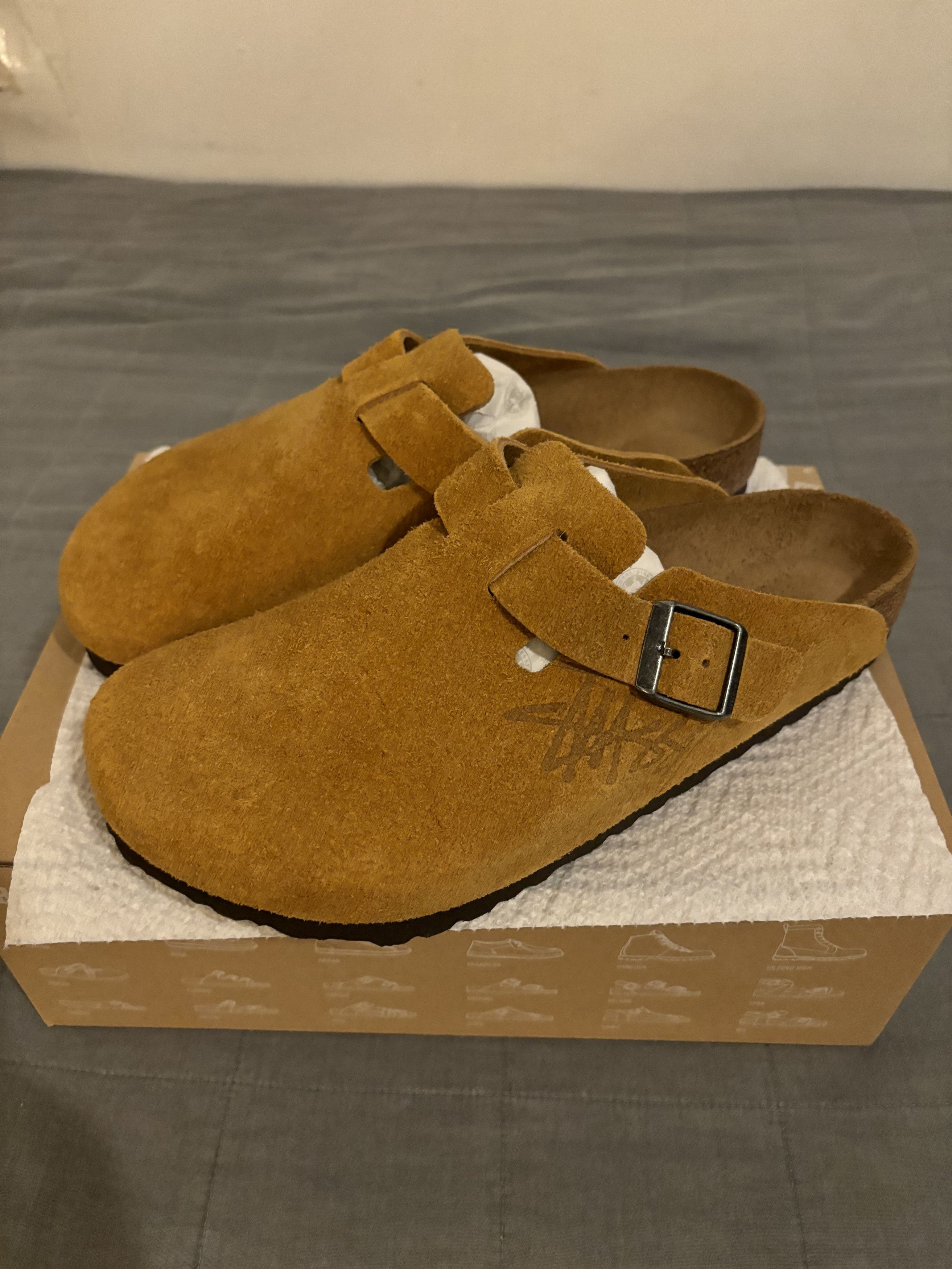 Stussy Stussy x Birkenstock Boston Clog Caramel | Grailed