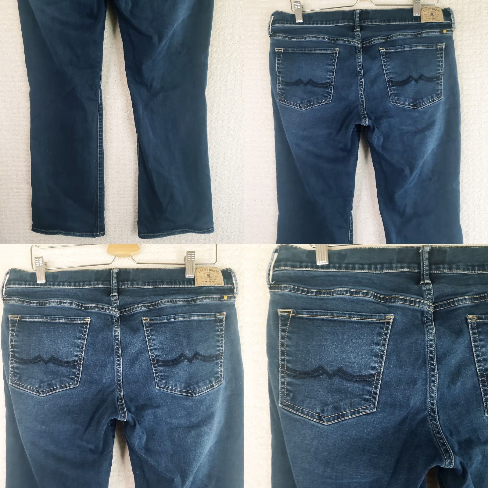 Lucky Brand Lucky Brand Jeans Women 12 Denim Ankle Ultra Low Rise Stretch Blue 29in Inseam Womens Regular Pocket Logo S/L N/A Size 34" / US 12 / IT 48 - 8 Thumbnail