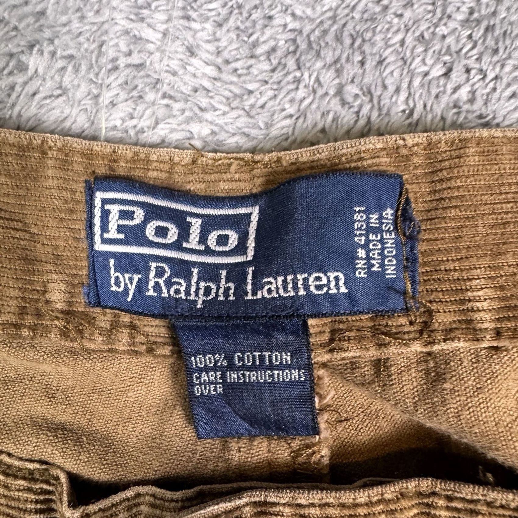 Polo Ralph Lauren VINTAGE Polo Ralph Lauren Corduroy Pants Mens 38x30 Chino Classic Brown Slim/Classic Straight Front Trouser Shirt/Deck? Size US L / EU 52-54 / 3 - 5 Thumbnail