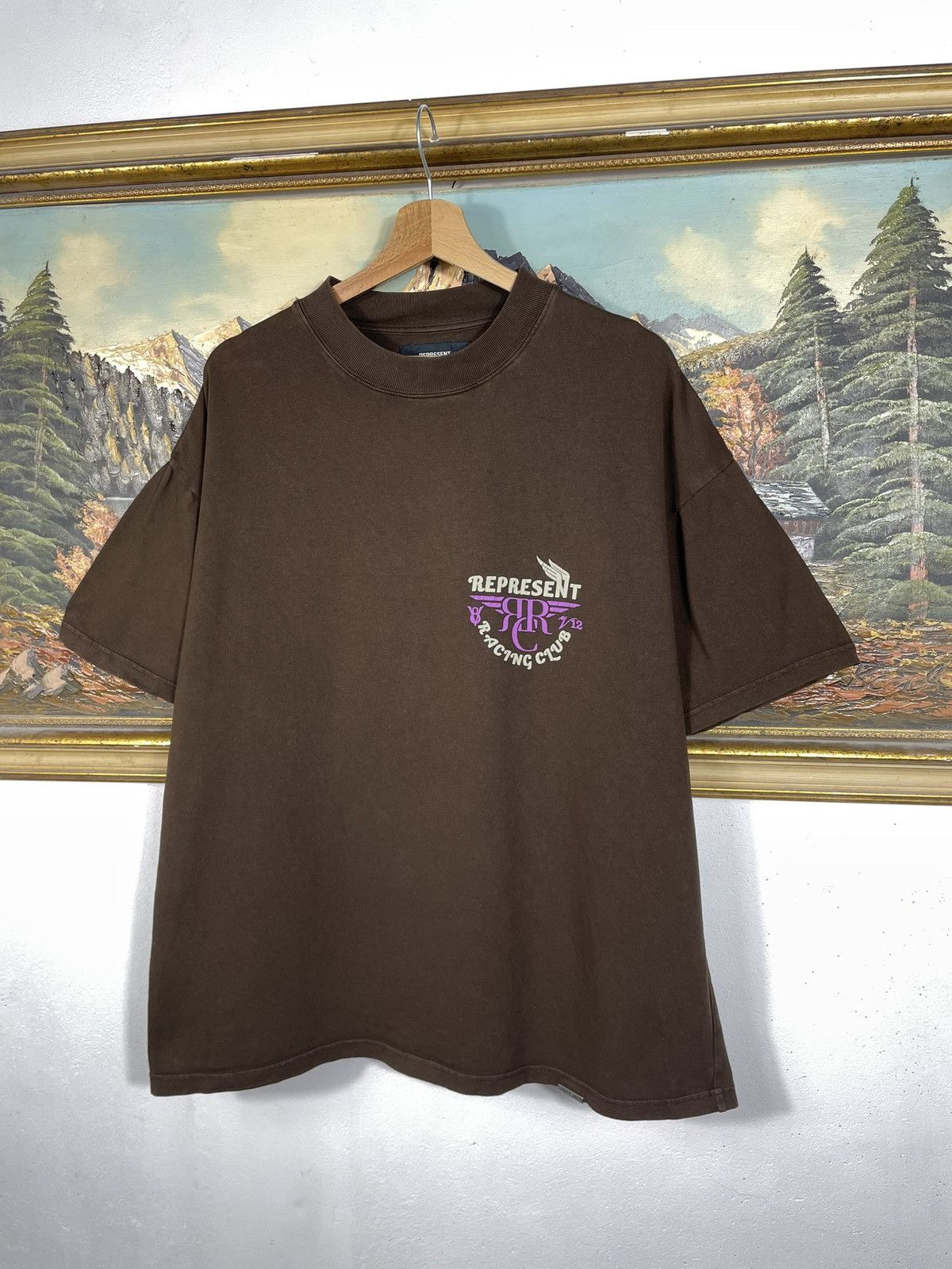Represent Clo. Represent Brown Boxy Oversize Baggy Tee Big Logo Skate Swag Size US L / EU 52-54 / 3 - 3 Thumbnail