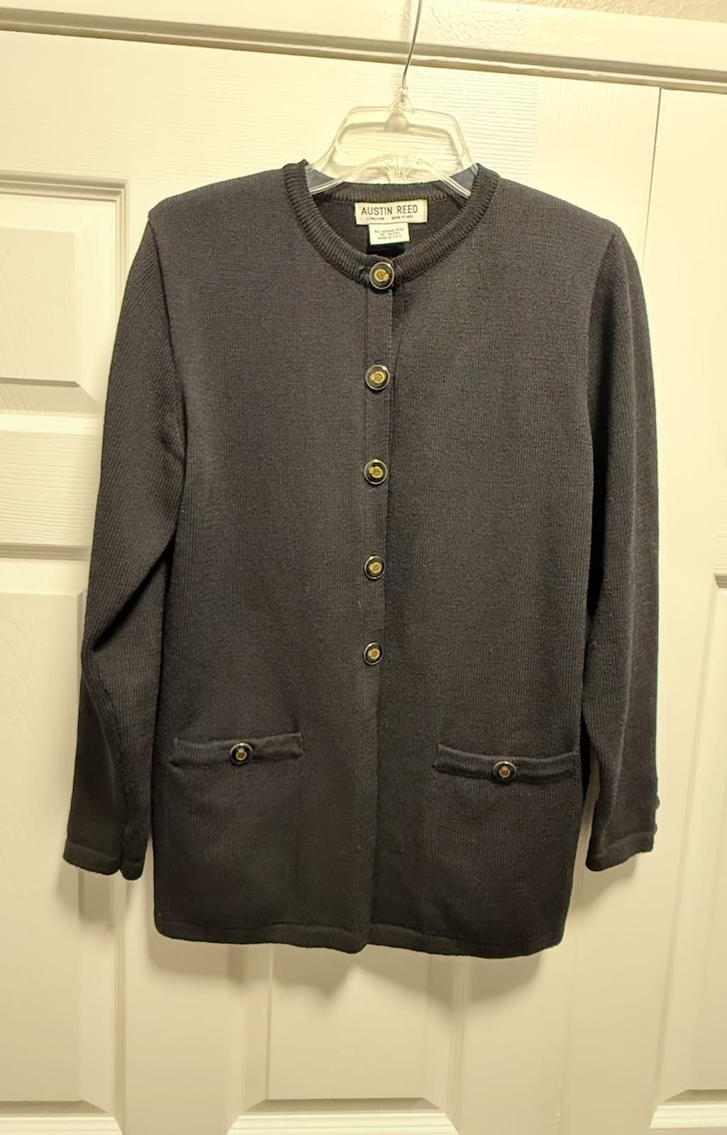 Austin Reed Vintage Austin Reed Merino Wool Cardigan Sz S USA Size S / US 4 / IT 40 - 6 Thumbnail