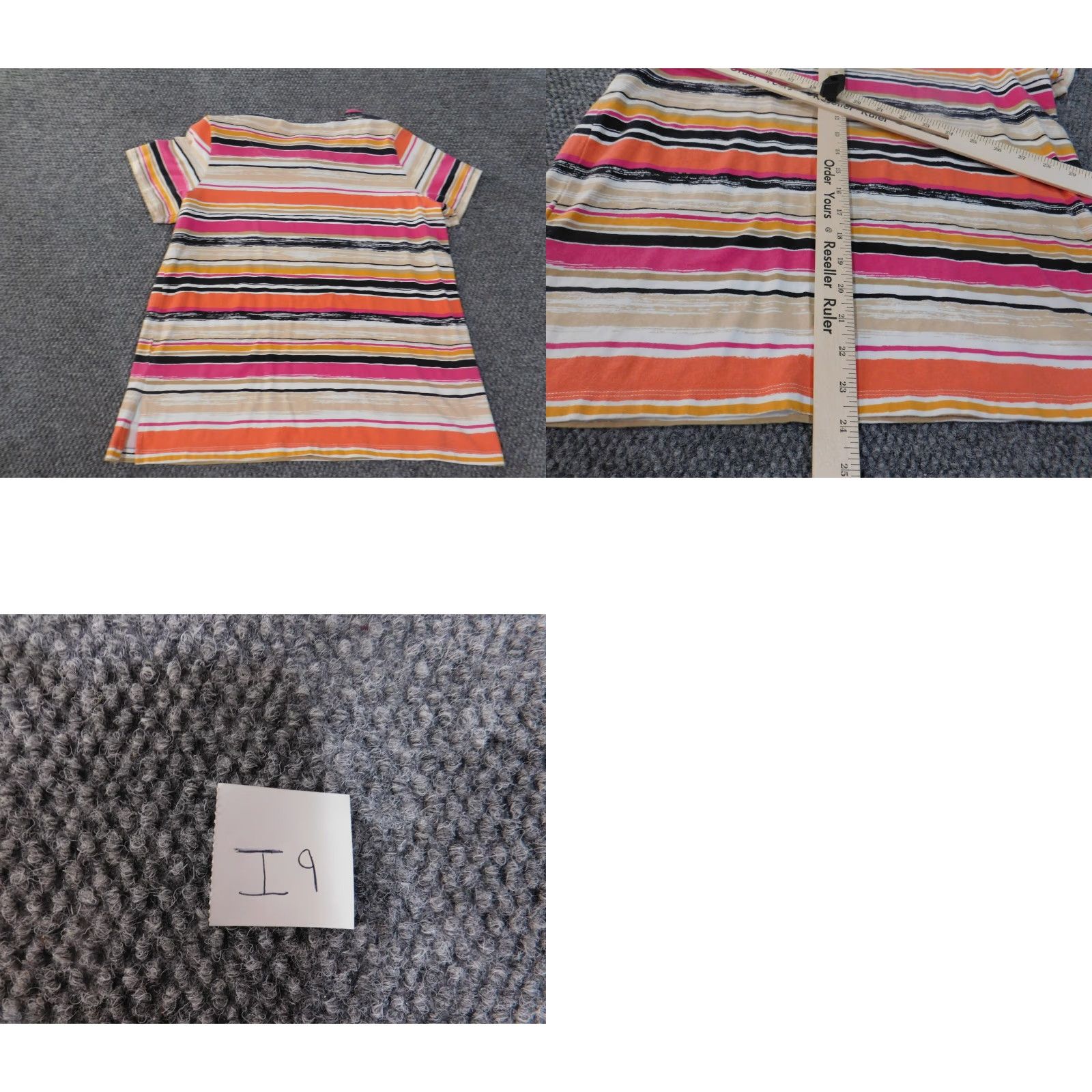 Vintage Alfred Dunner Blouse Shirt M Pink Striped Cotton Spandex Round Neck Casual Women Regular Vintage: No Size M / US 6-8 / IT 42-44 - 8 Thumbnail