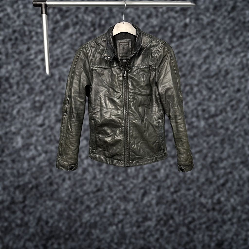 Vintage Tesla Womens Leather Jacket XS Size Black Zipper Biker Shirt Jacket Womens XS Tesla Leather Jacket Black XS Women’s Jacket Size XS / US 0-2 / IT 36-38 - 1 Thumbnail