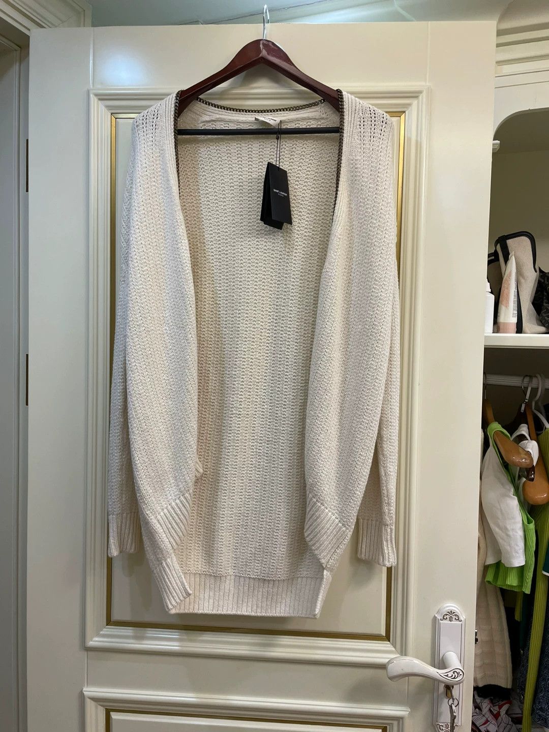 Saint Laurent Paris Saint Laurent Paris White sweater cardigan Size US S / EU 44-46 / 1 - 1 Thumbnail