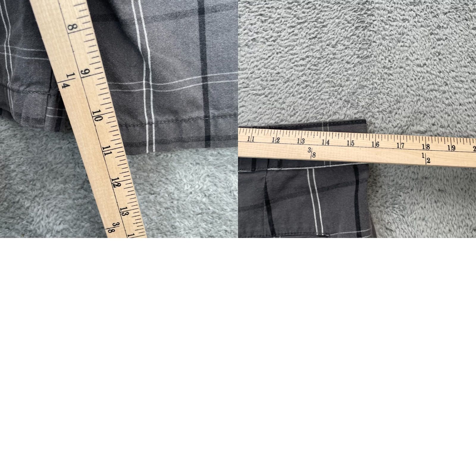 Dickies Dickies Shorts Mens 31 Gray Cargo Cotton Regular Fit Mid Rise Plaid Logo Pocket (Cargo) Black? Size US 32 / EU 48 - 8 Thumbnail