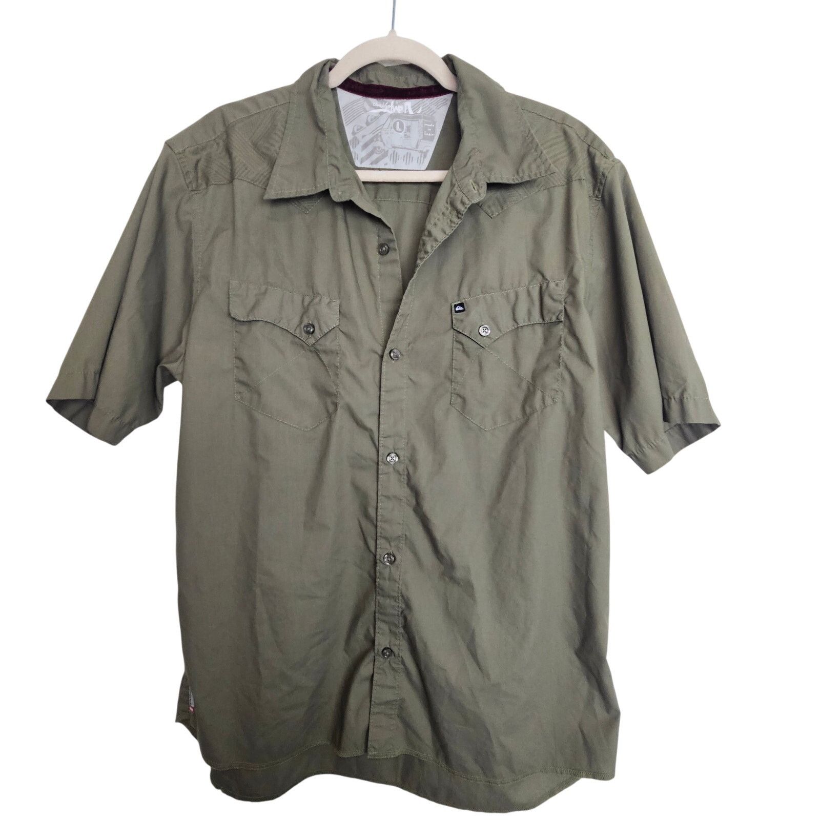 Quiksilver Quiksilver Mens Western Shirt Sz L Cowboy Country Minimalist Size US L / EU 52-54 / 3 - 1 Thumbnail