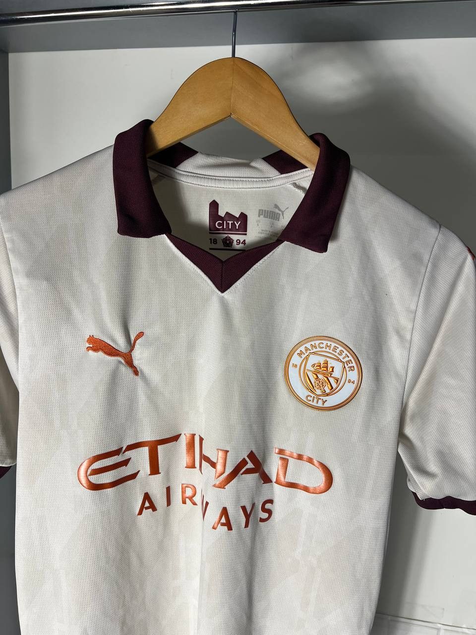 Puma VERY RARE PUMA FC MANCHESTER CITY ENGLAND SOCCER JERSEY Y2K Size US S / EU 44-46 / 1 - 7 Thumbnail