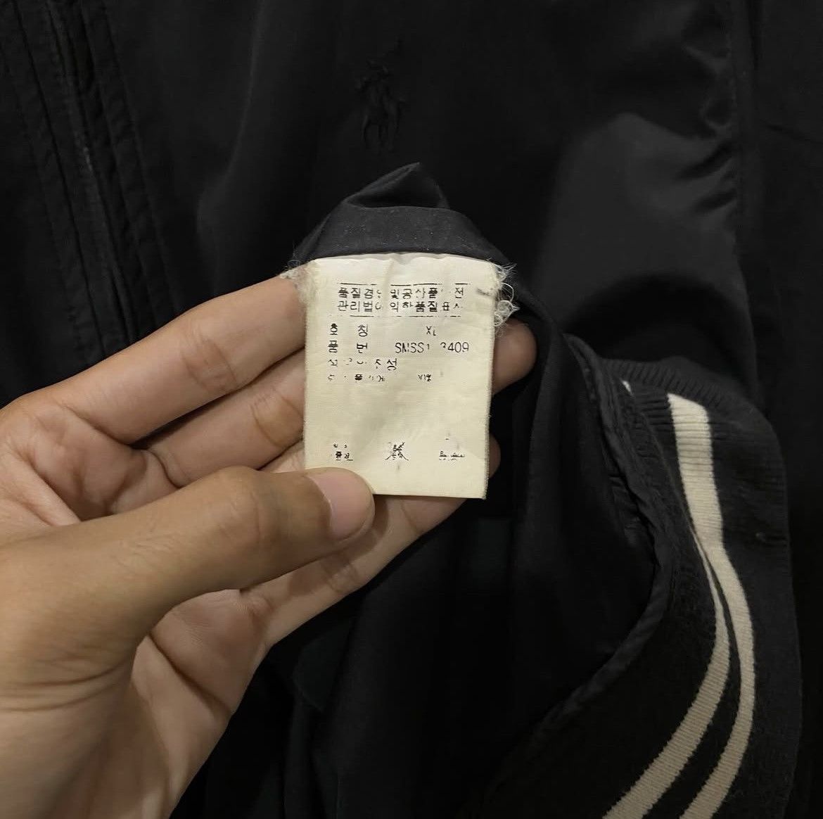 Polo Ralph Lauren Vintage Polo Ralph Lauren Black On Black Logo Jacket Black Size US XL / EU 56 / 4 - 7 Thumbnail