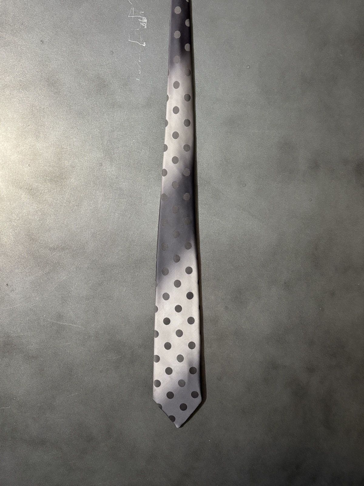 Vintage 1970s Vintage Polka Dot Necktie Gradient Ombre Polyester Tie Size ONE SIZE - 1 Thumbnail