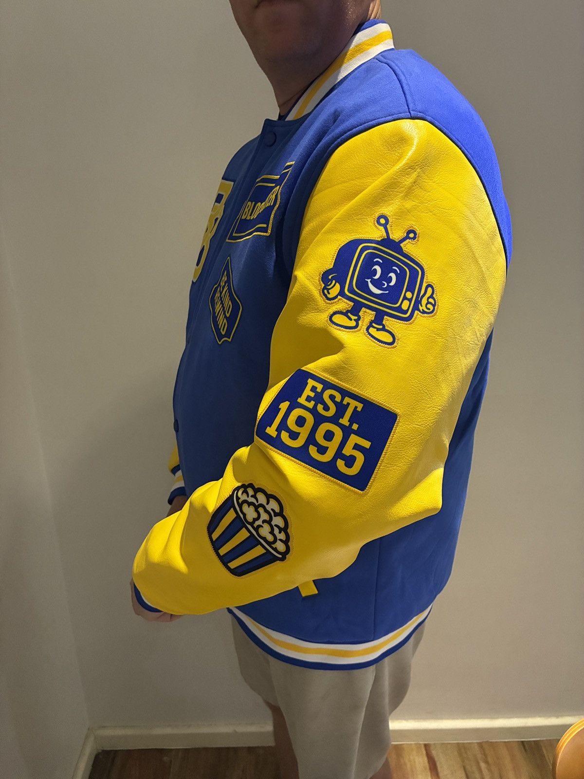 Other Retro Video Store Varsity Jacket – Leather Sleeves – Men’s L Size US L / EU 52-54 / 3 - 10 Thumbnail