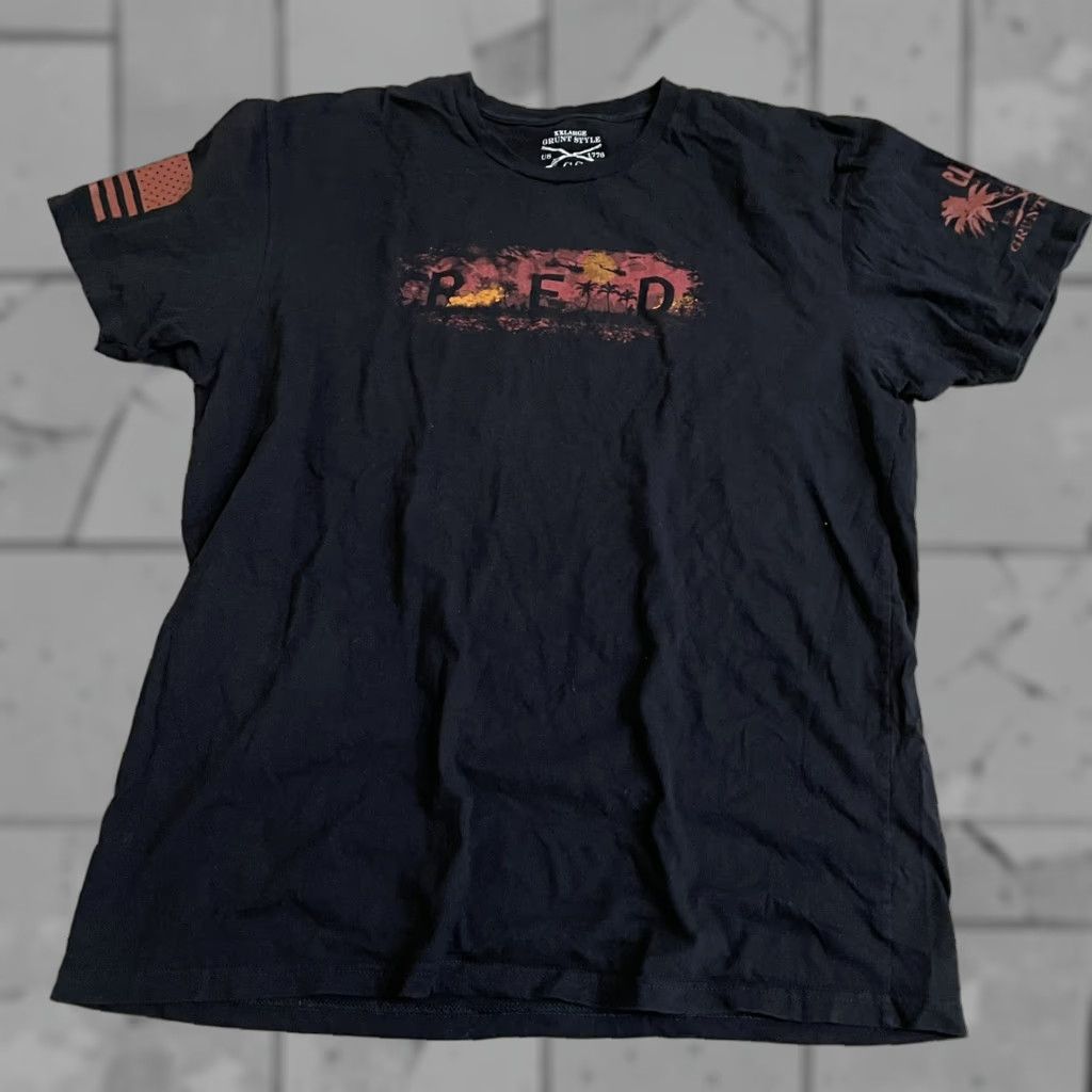 Vintage Grunt Style Tee Mens Black Graphic XXL Size Size US XXL / EU 58 / 5 - 1 Thumbnail