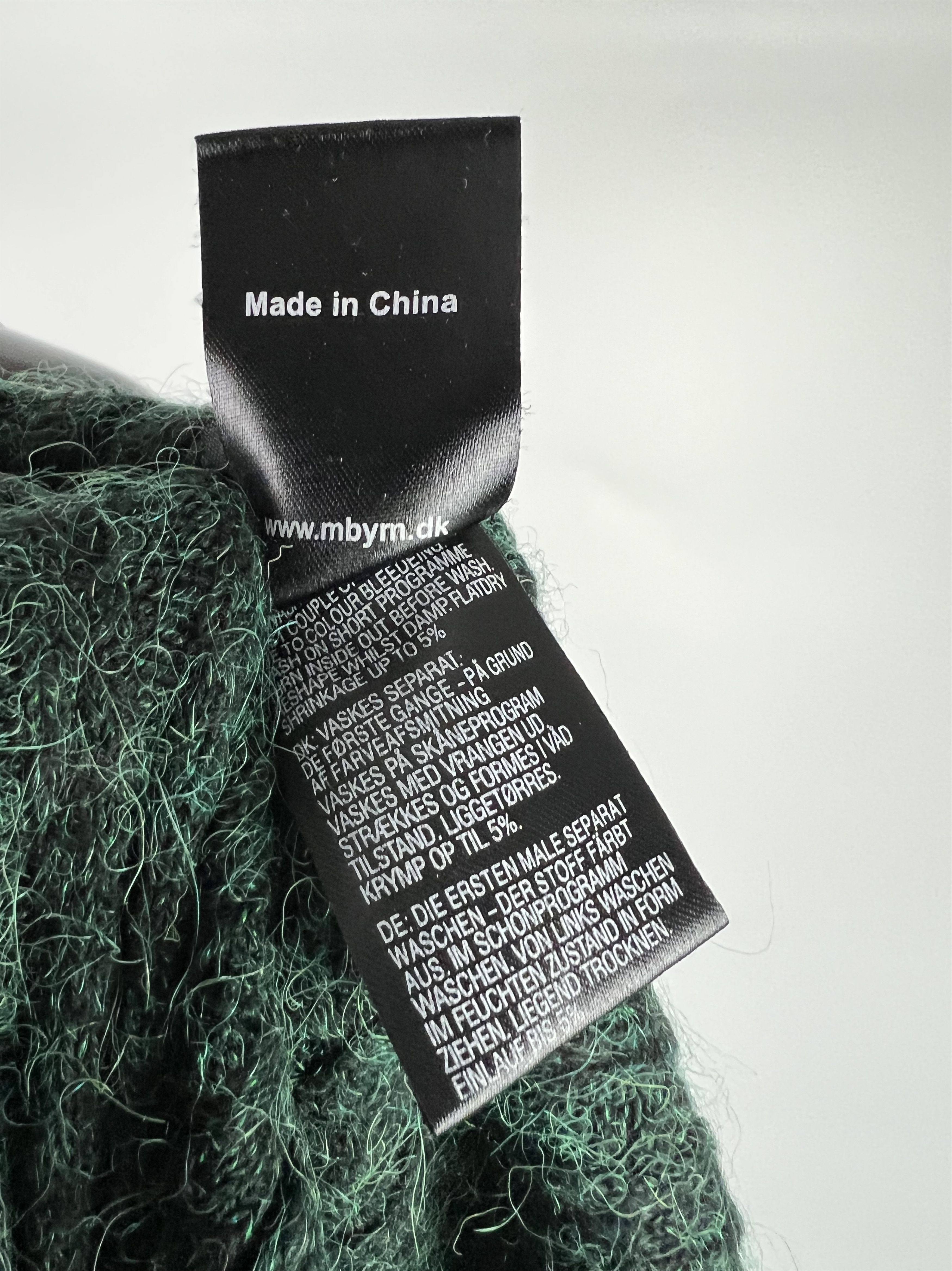 Designer Mbym Green Alpaca Long Sleeve Dress Size XS/S Size XS / US 0-2 / IT 36-38 - 9 Thumbnail