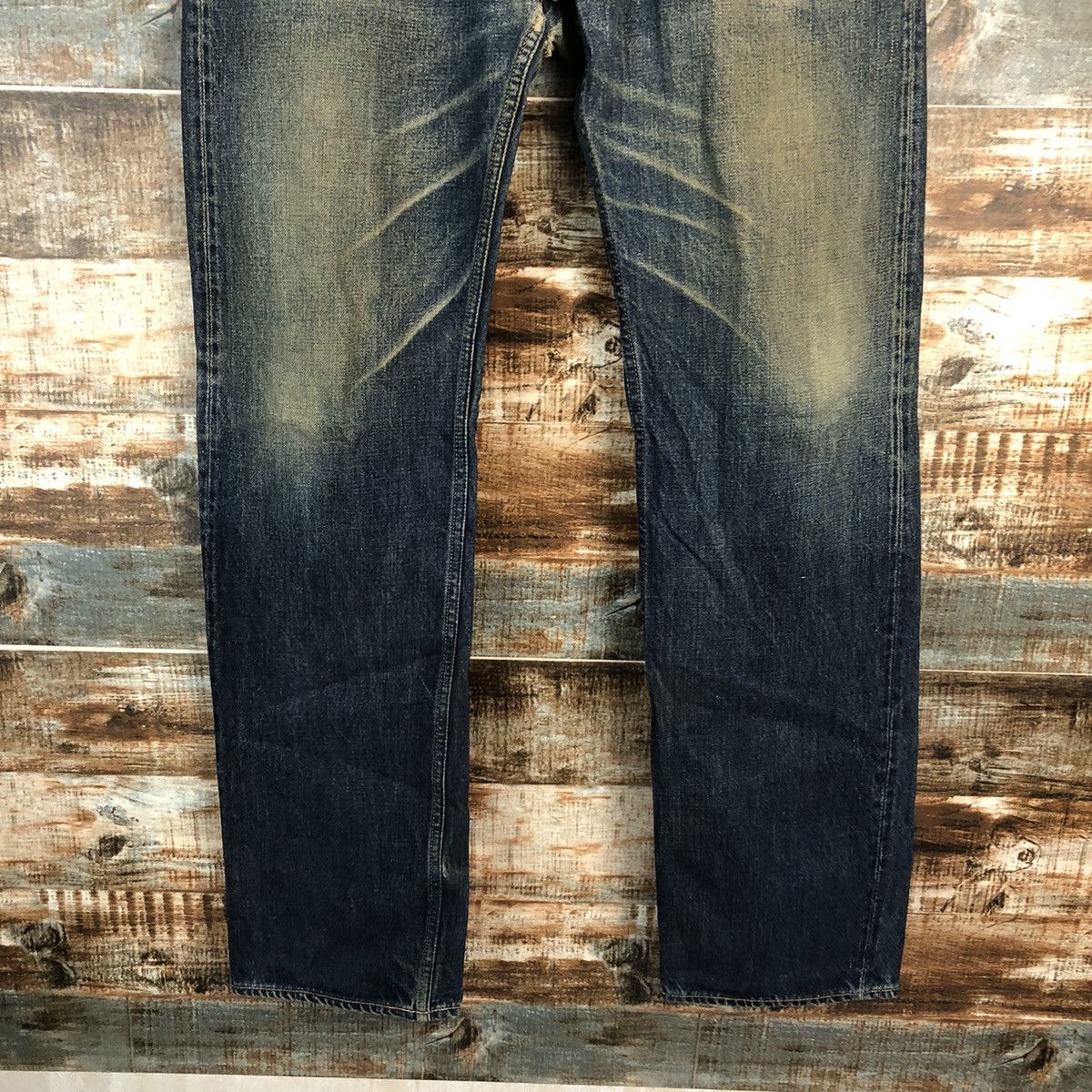 HOLLYWOOD RANCH MARKET DLL HRM Hollywood Ranch Market Blue Denim jeans Pants #C131 Size US 33 - 6 Thumbnail