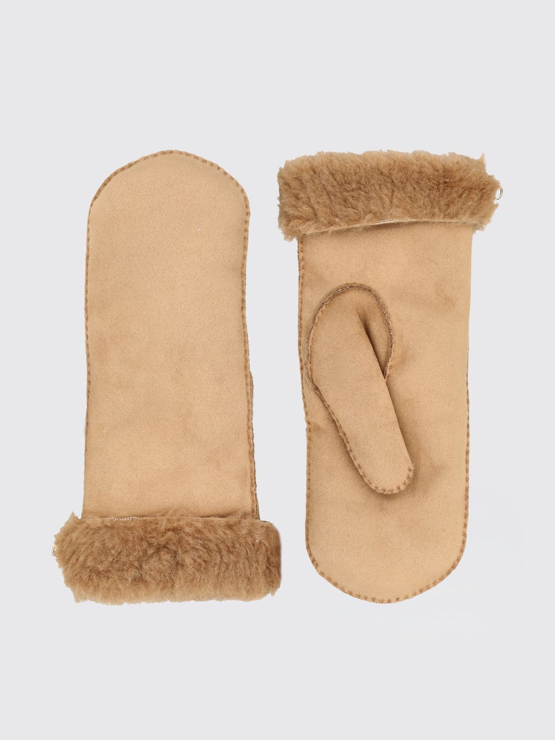 Max Mara Max Mara Gloves Woman Brown Size ONE SIZE - 1 Thumbnail
