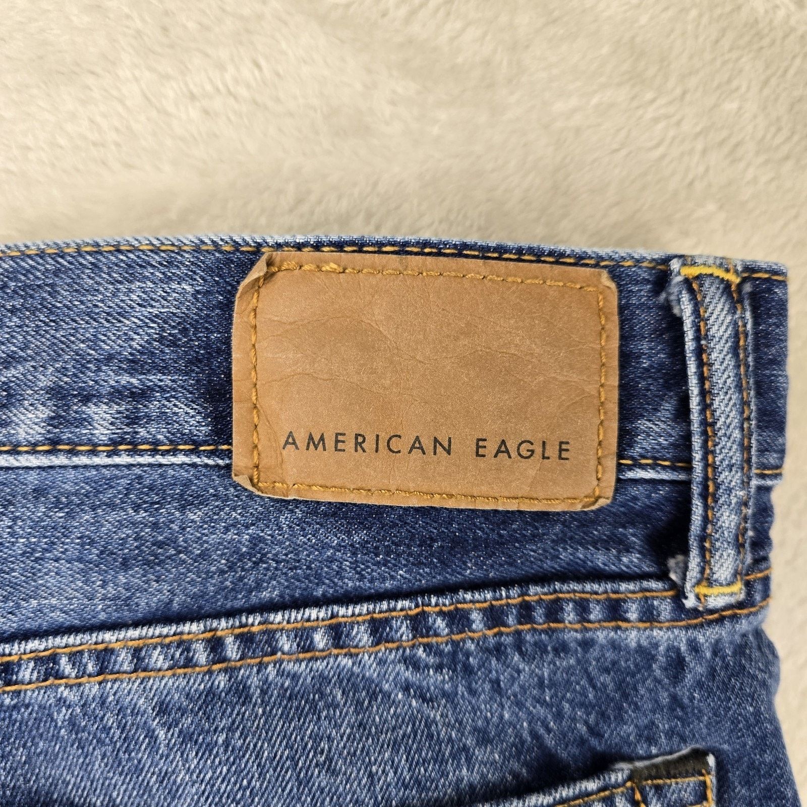 American Eagle Outfitters American Eagle Original Straight Fit Jeans 36x30 (Fits 38x29 Size US 36 / EU 52 - 9 Thumbnail