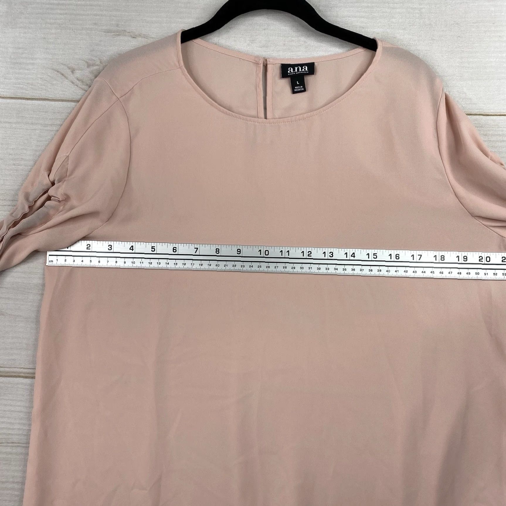 Pinko ANA Blouse Womens L Pink Round Neck Slit Sleeve Lined Keyhole Back Knit Top Costume? Size L / US 10 / IT 46 - 5 Thumbnail