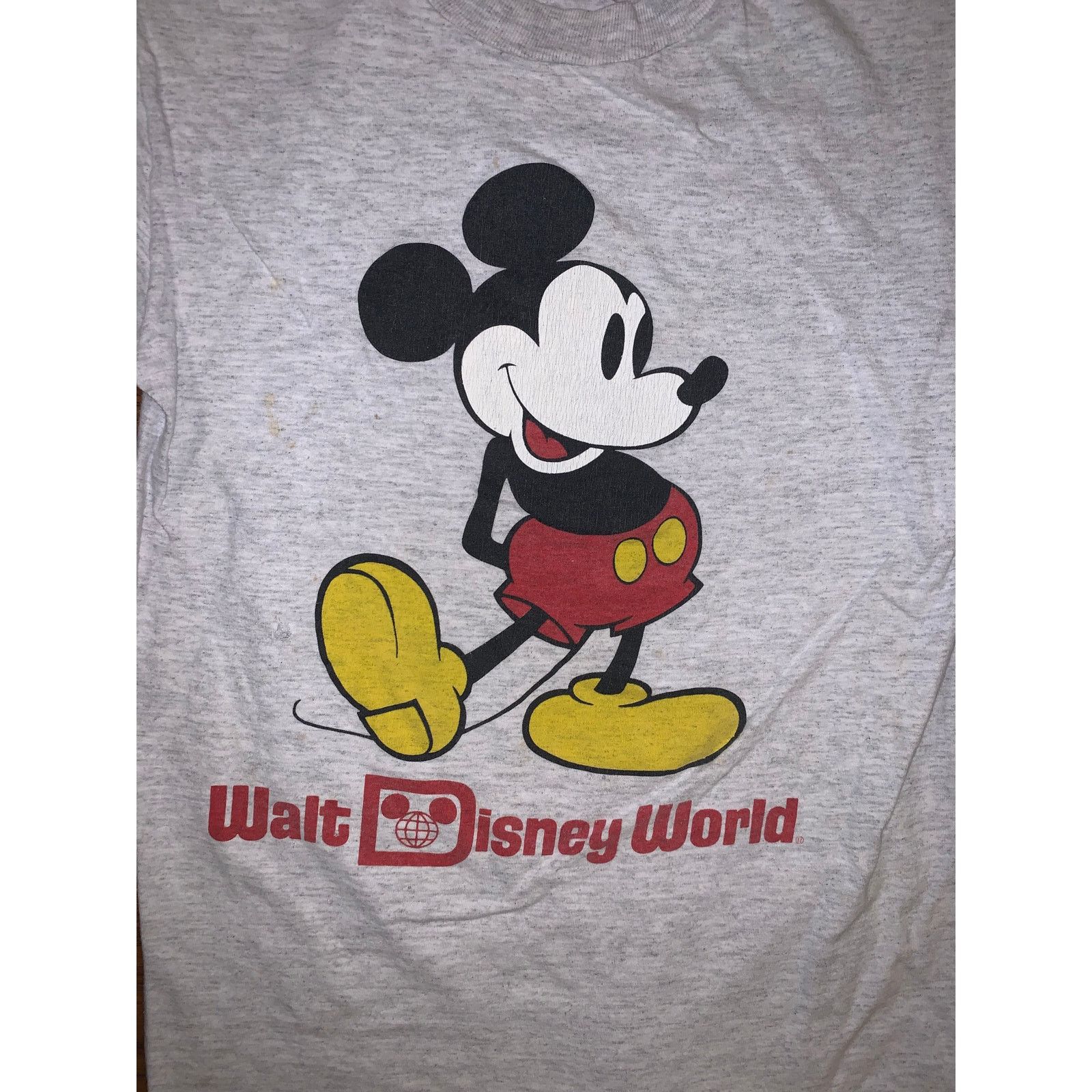 Disney × Vintage Walt Disney Mickey Mouse Tee Small Vintage USA Single Stitch Size US S / EU 44-46 / 1 - 1 Thumbnail