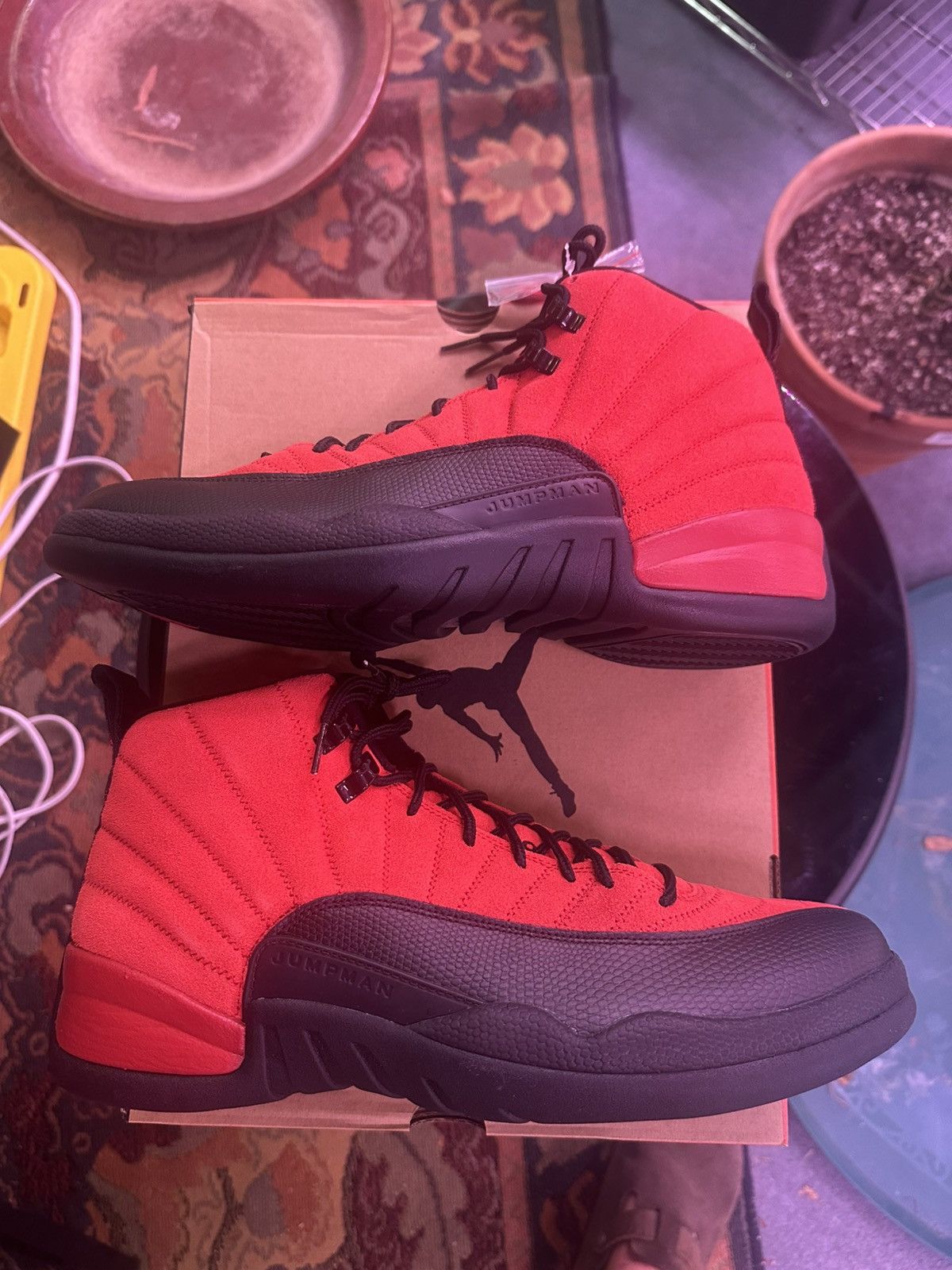 Jordan Brand Jordan 12 Retro “Reverse Flu Game” Size US 13 / EU 46 - 2 Thumbnail
