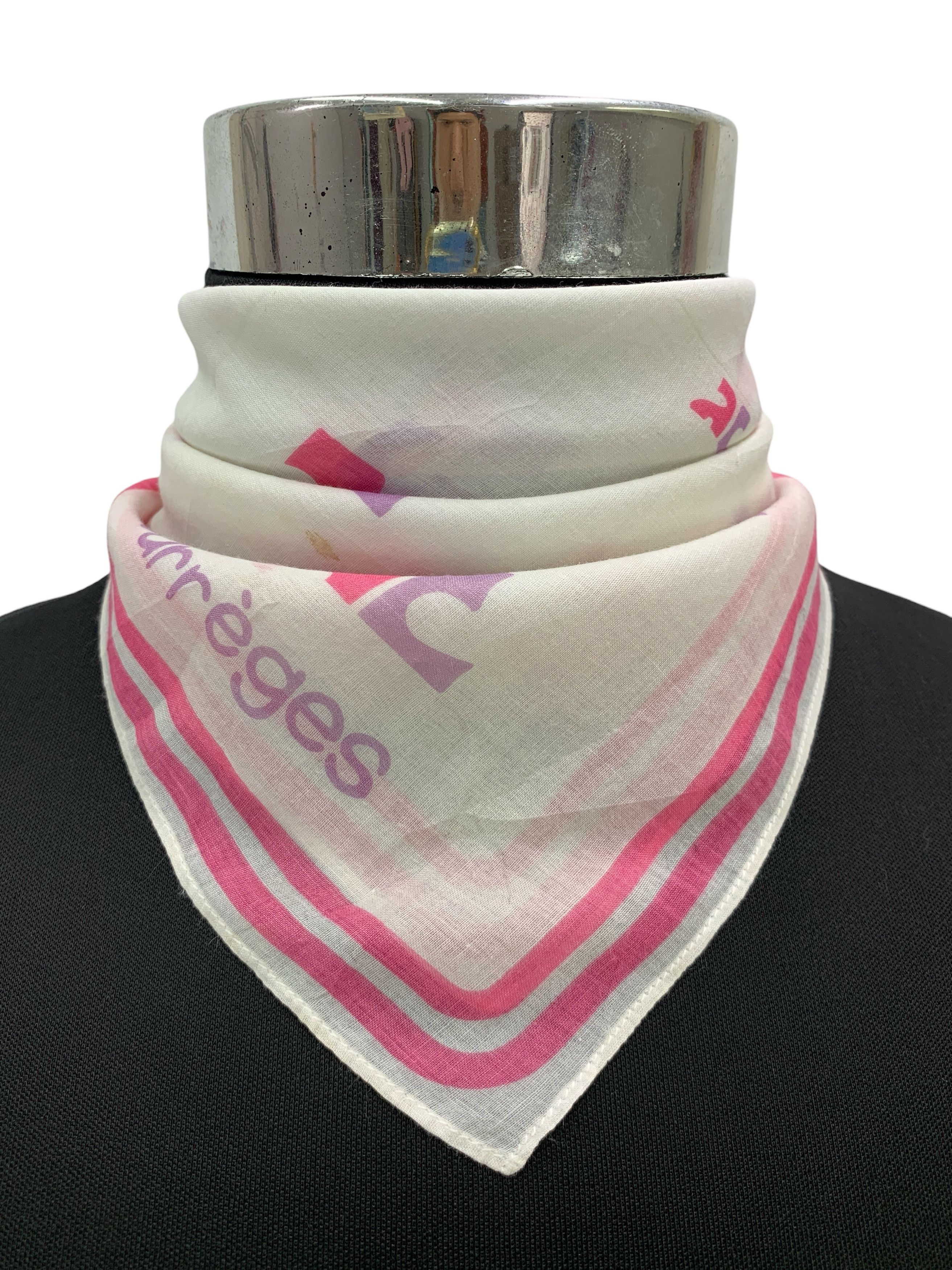 Courreges × Vintage Vintage Courrèges Neckerchief/Handkerchief - HKA967 Size ONE SIZE - 1 Thumbnail