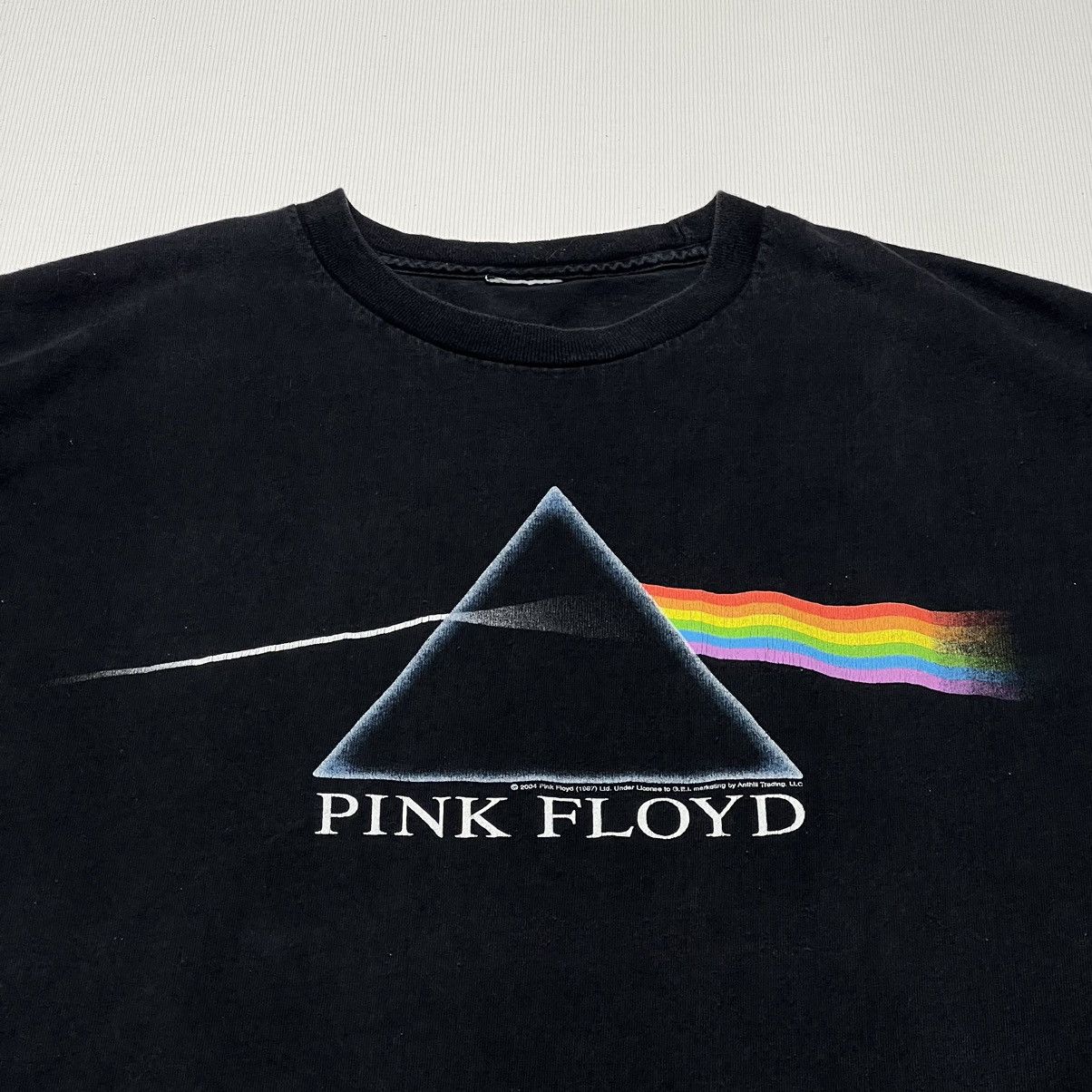 Band Tees × Pink Floyd × Vintage VTG Pink Floyd Tee Shirt Black Dark Side Of Moon Rock Band Size US L / EU 52-54 / 3 - 2 Thumbnail