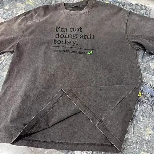 Japanese Brand Miyuki x Ishii I'M NOT DOING SHI*T TODAY Vintage Shirt Size US XL / EU 56 / 4 - 5 Thumbnail