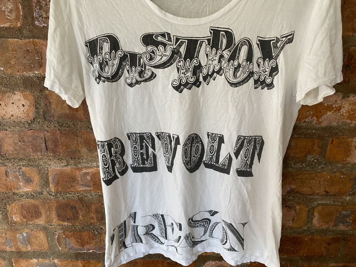 Yasuyuki Ishii 2000s WatchDog Jp Destroy poem tee Size US M / EU 48-50 / 2 - 4 Thumbnail