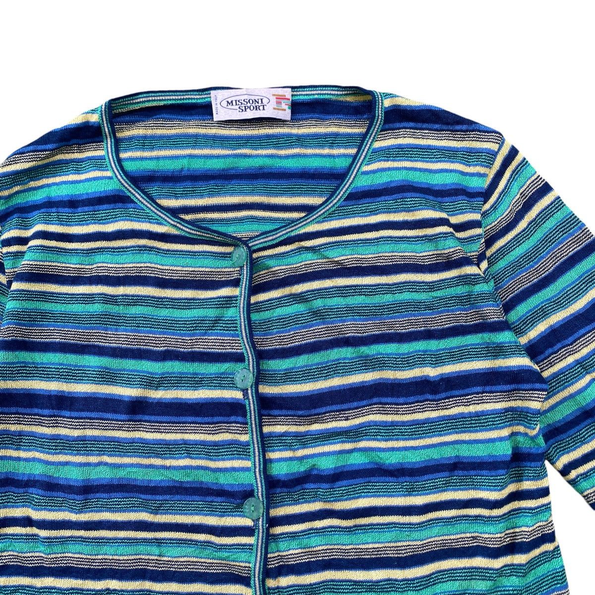 Missoni VIntage Missoni Cardigan Stripped Knitwear Size M / US 6-8 / IT 42-44 - 2 Thumbnail