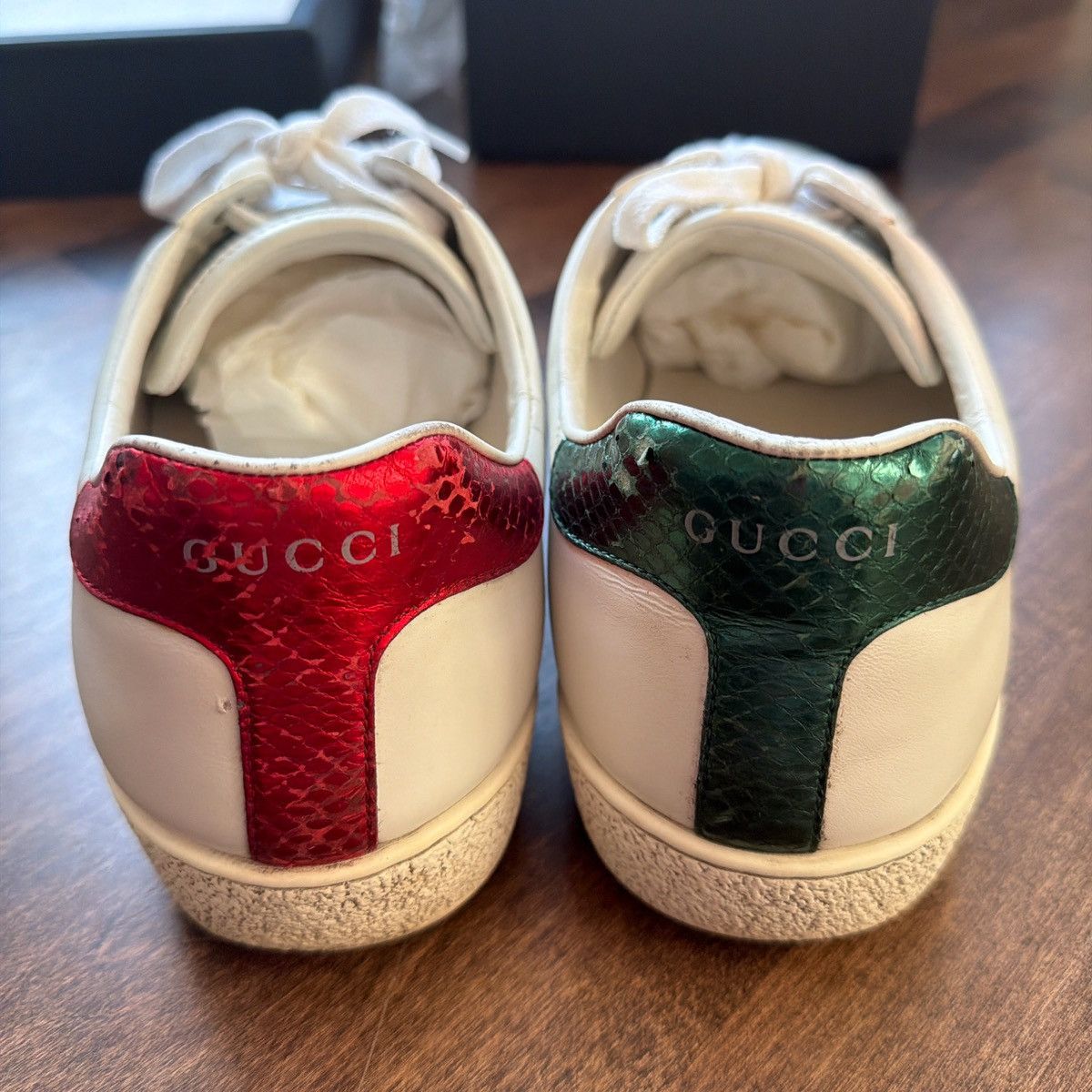 Gucci Gucci Ace Snake Sneaker Size US 10.5 / EU 43-44 - 5 Thumbnail
