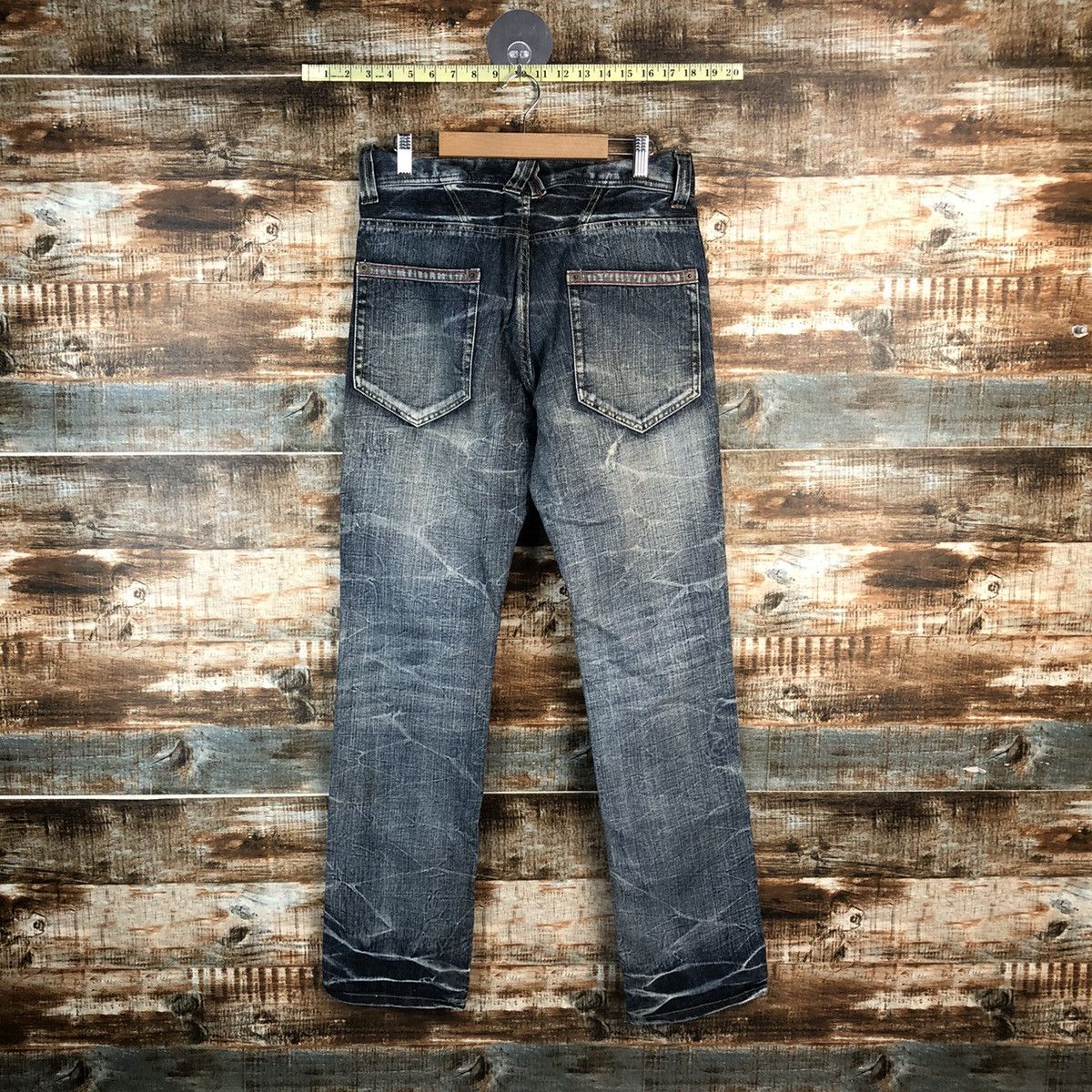 Japanese Brand DL Japanese Brand Blue Denim Pants #C633 Size US 31 - 12 Thumbnail